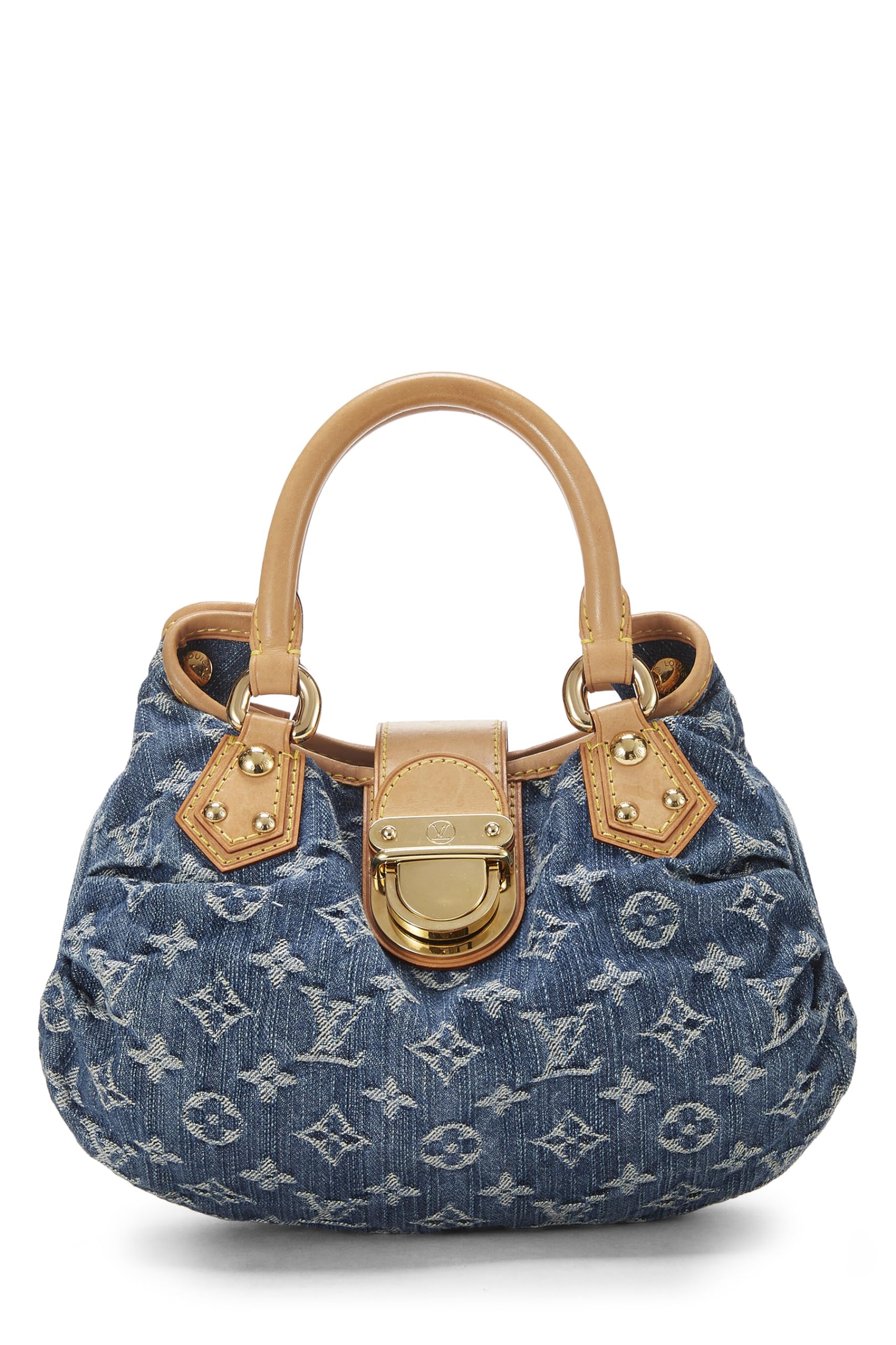 Louis Vuitton,  Blue Monogram Denim Pleaty, Blue