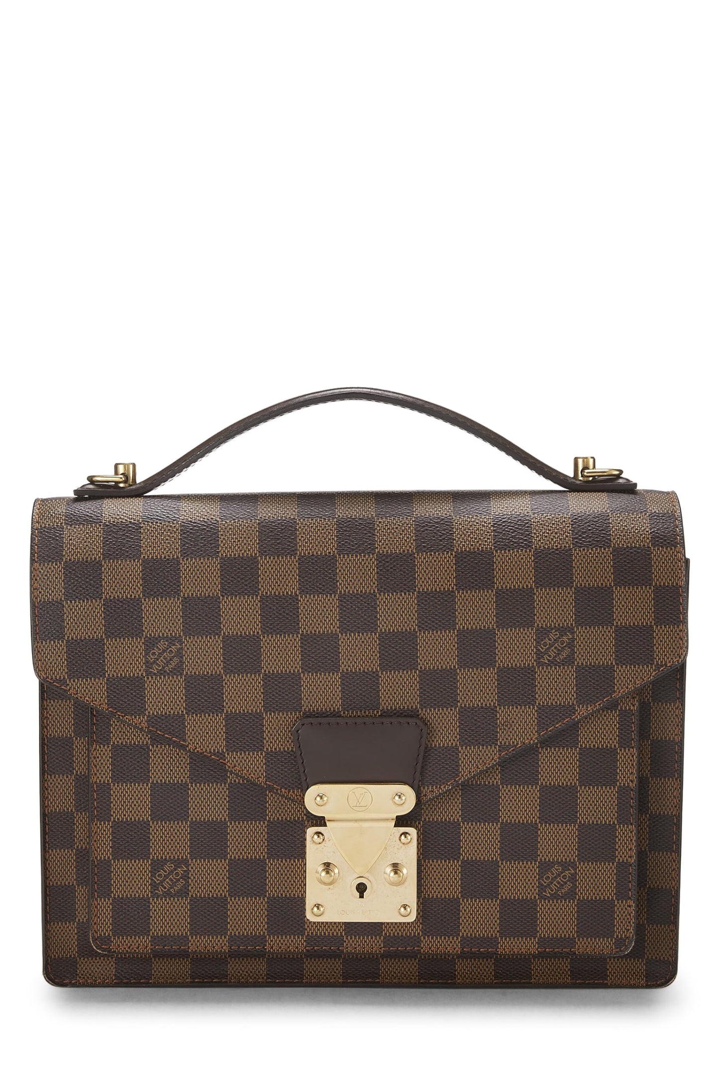 Louis Vuitton,  Damier Ebene Monceau, Brown