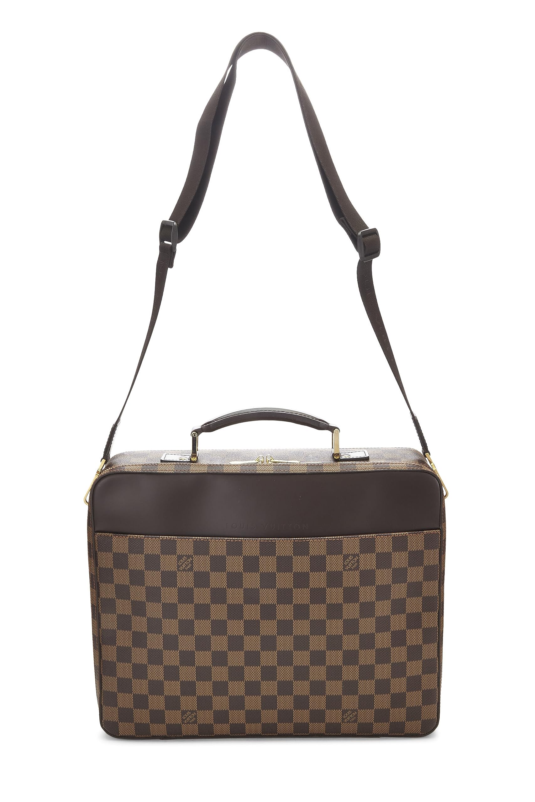 Louis Vuitton,  Damier Ebene Porte Ordinateur Sabana, Brown