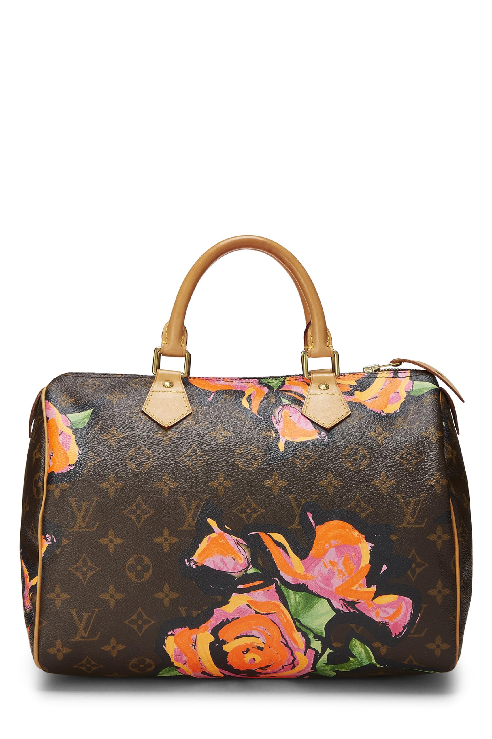 Louis Vuitton,  Stephen Spro  x Louis Vuitton Monogram Roses Speedy 30, Brown