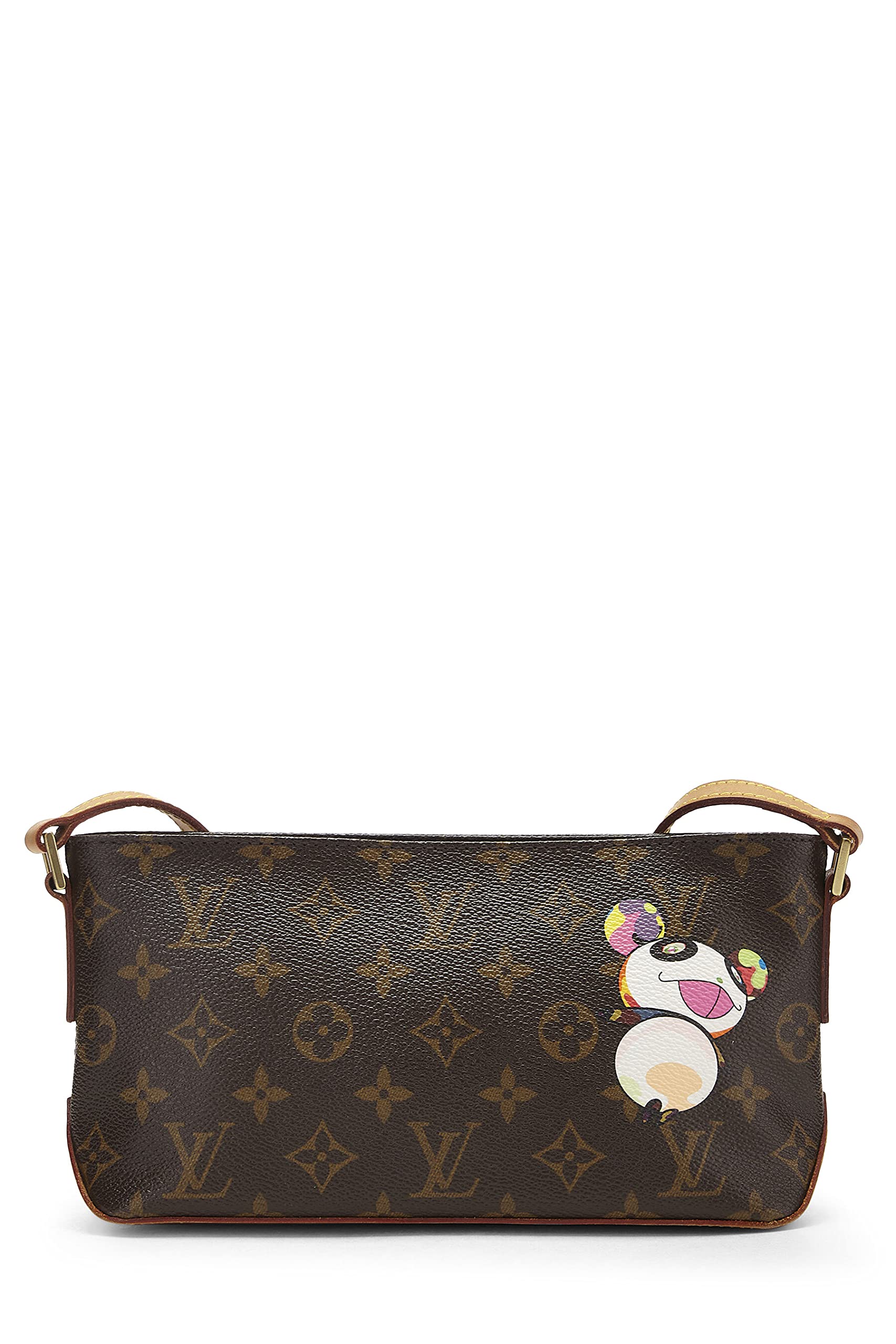 Louis Vuitton,  Takashi Murakami x Louis Vuitton Monogram Canvas Panda Trotteur, Brown