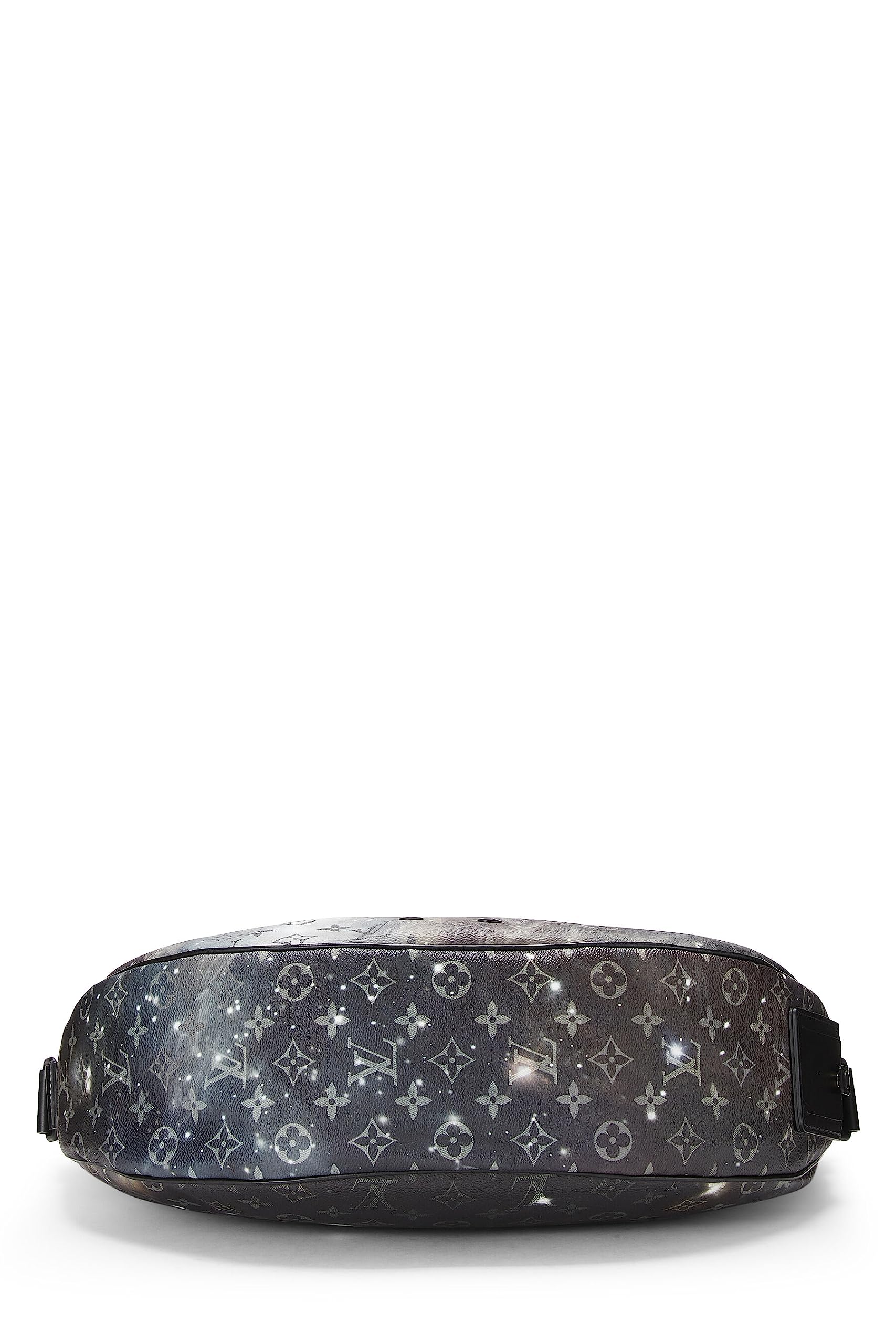 Louis Vuitton,  Black Monogram Galaxy Hobo Messenger Bag, Black