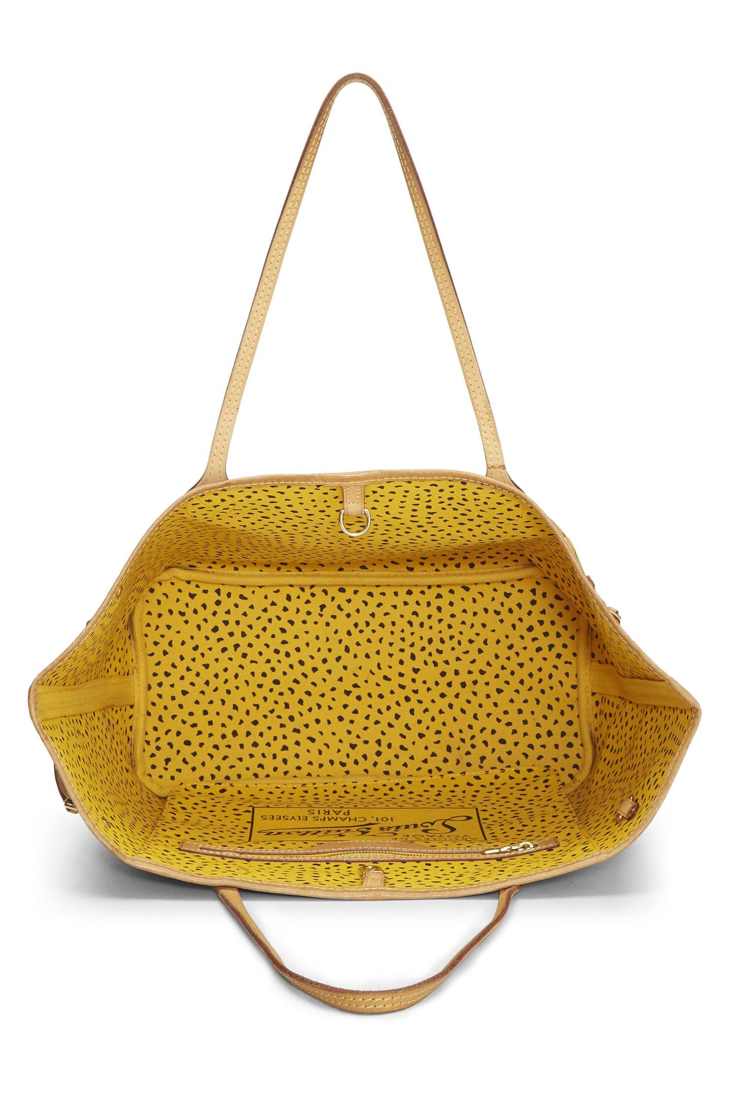 Louis Vuitton,  Yayoi Kusama x Louis Vuitton Yellow Monogram Dots Infinity Neverfull MM, Yellow