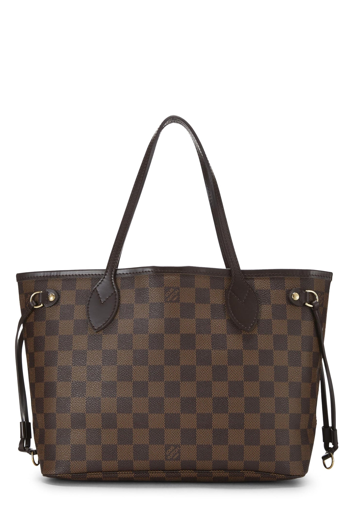Louis Vuitton,  Damier Ebene Neverfull PM, Brown