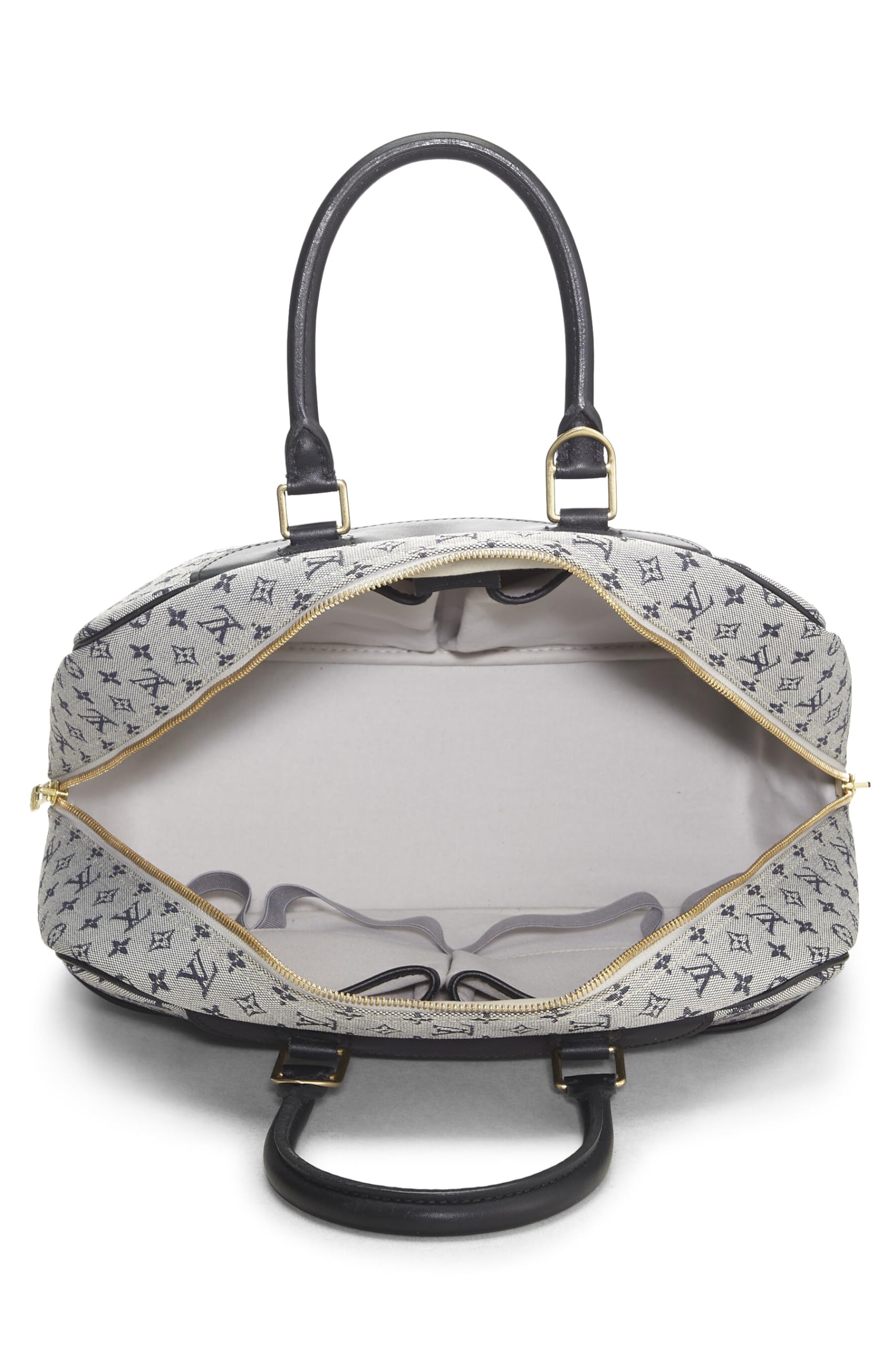 Louis Vuitton,  Navy Monogram Mini Lin Deauville, Navy