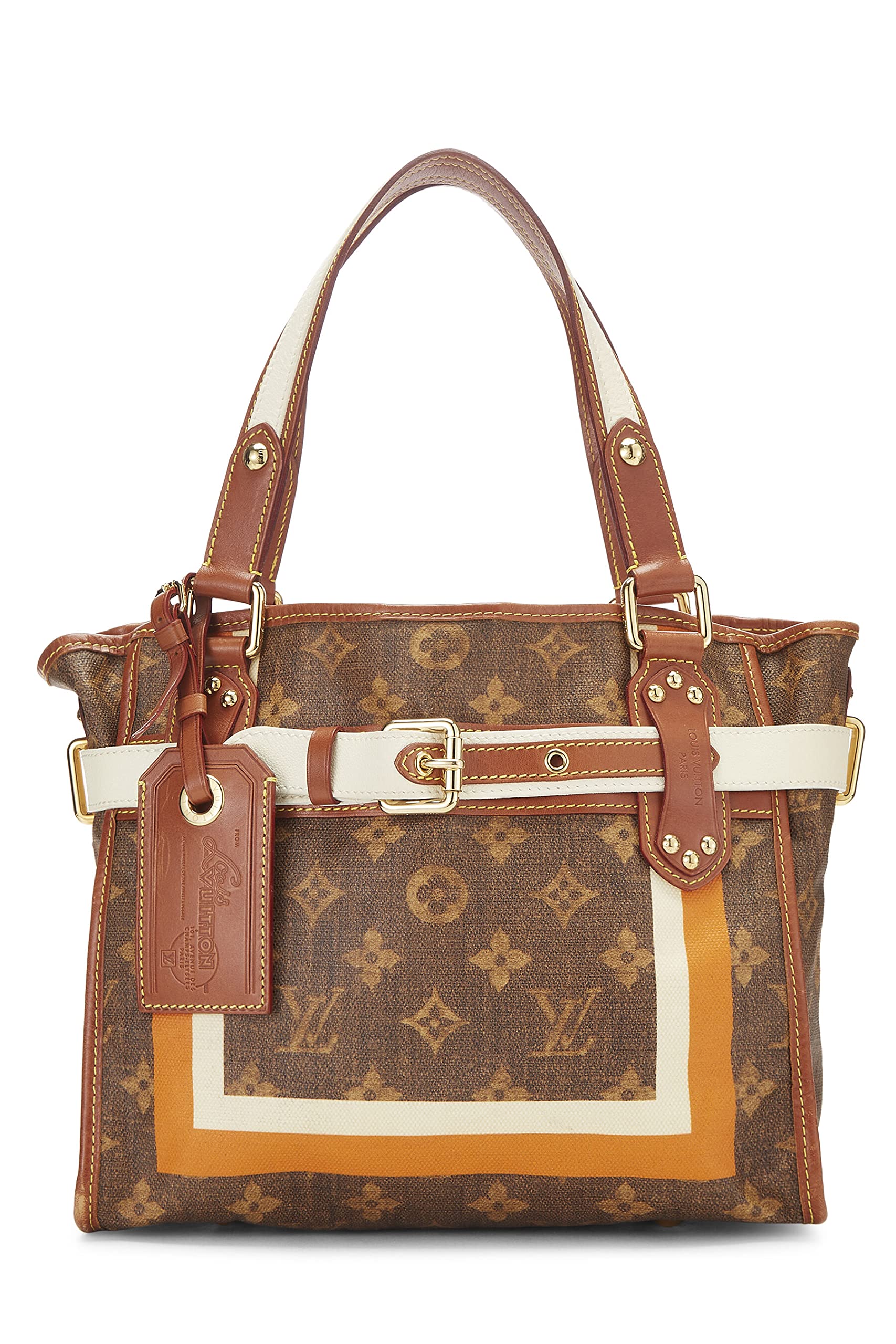 Louis Vuitton,  Monogram Rayures Tisse Sac PM, Brown