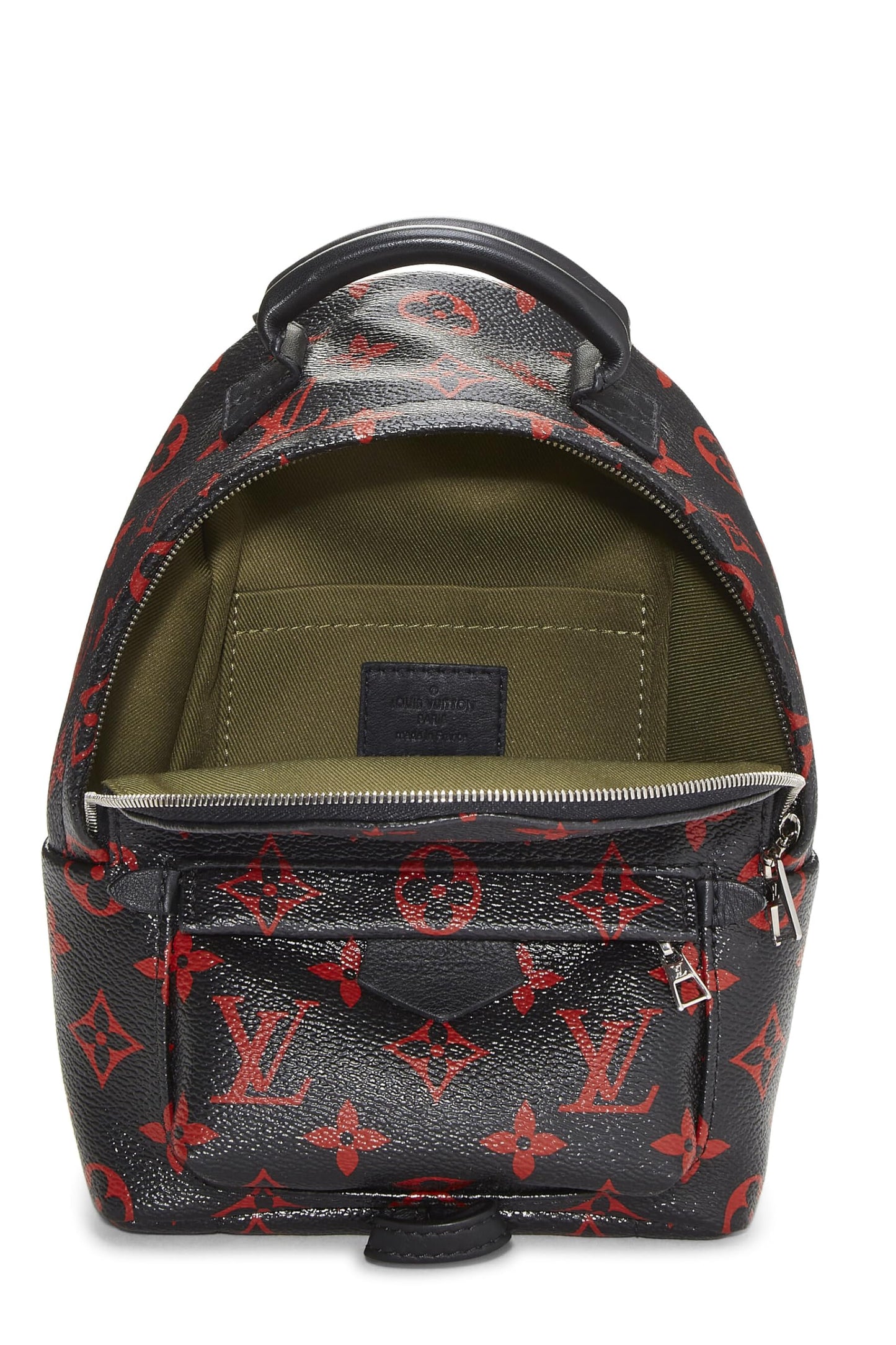 Louis Vuitton,  Limited Edition Monogram Infrarouge Palm Springs Backpack Mini, Black