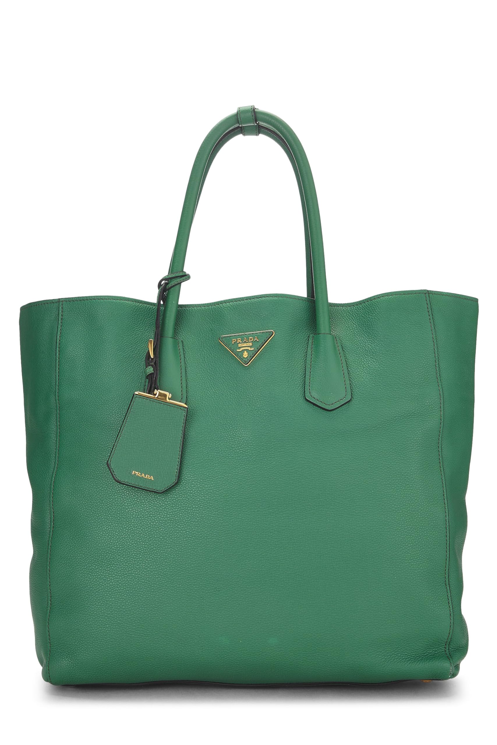 Prada Grain Tote Vitello Green Tote Bag