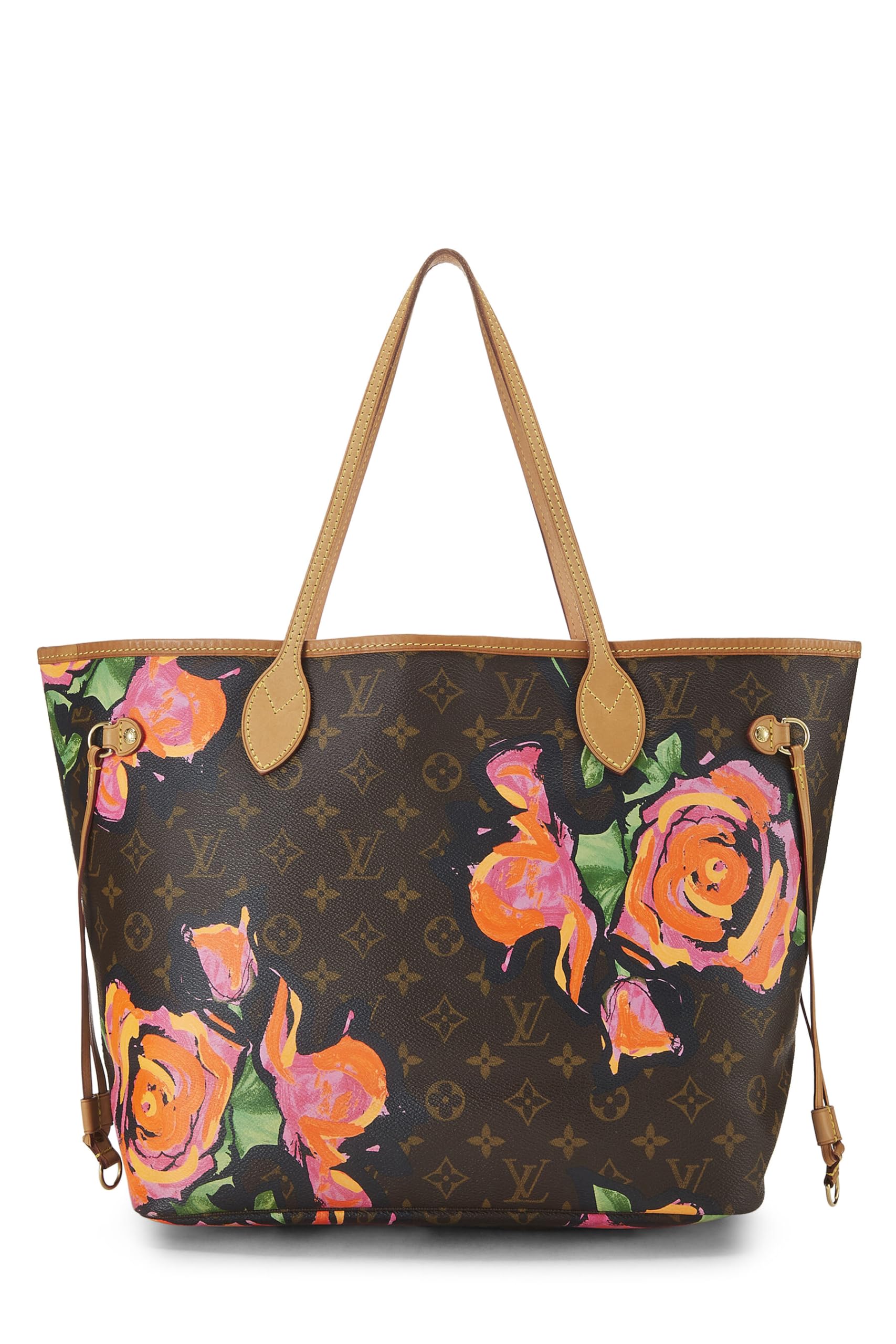 Louis Vuitton,  Stephen Spro  x Louis Vuitton Monogram Canvas Roses Neverfull MM, Brown