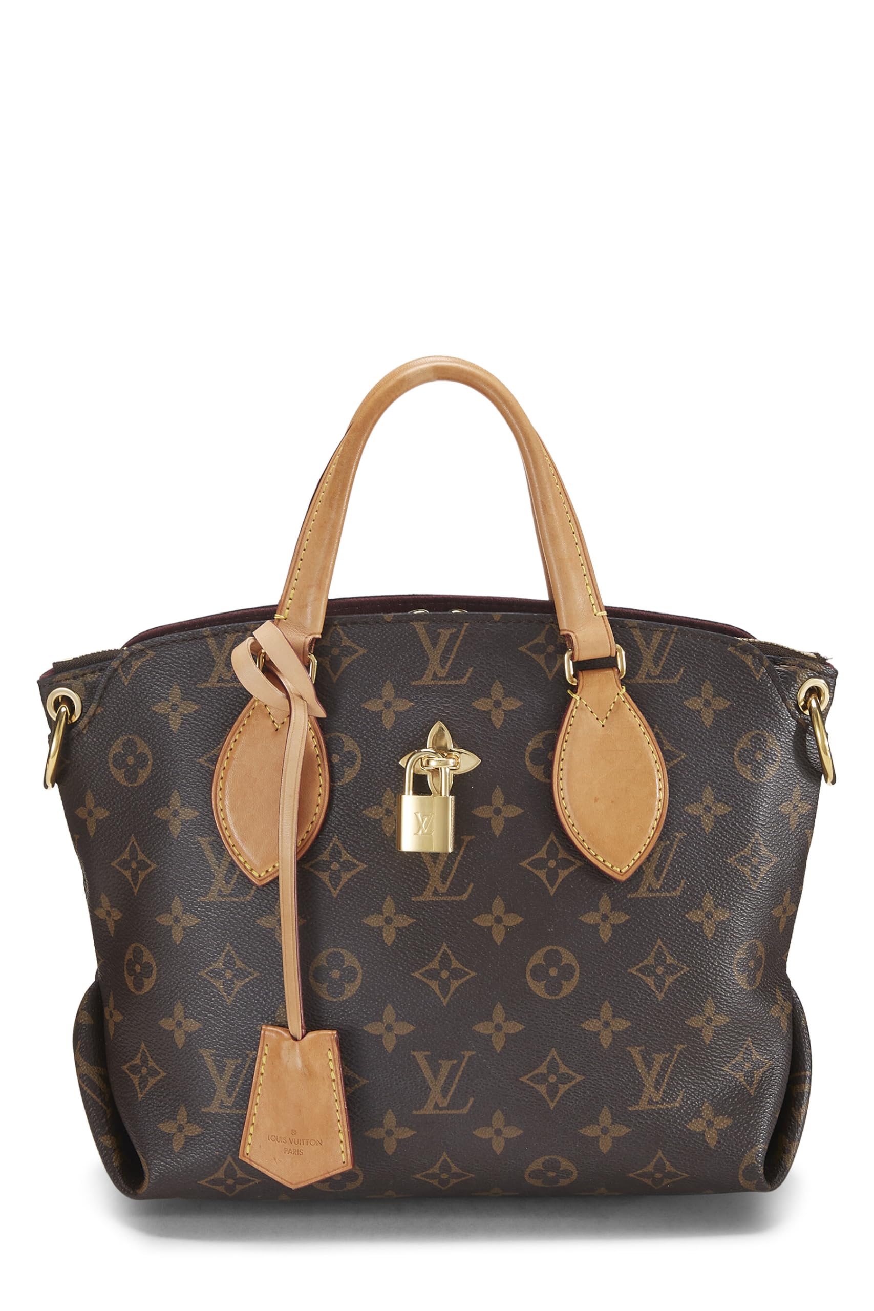Louis Vuitton,  Monogram Canvas Flower Zip Tote PM, Brown
