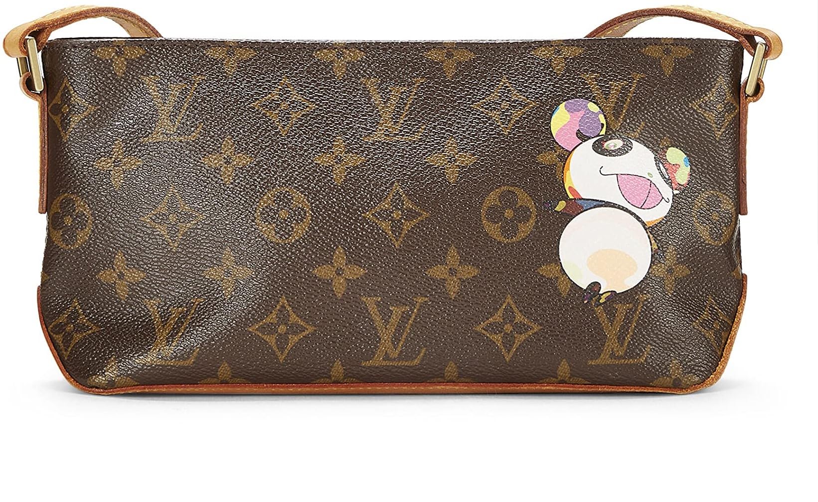 Louis Vuitton,  Takashi Murakami x Louis Vuitton Monogram Canvas Panda Trotteur, Brown