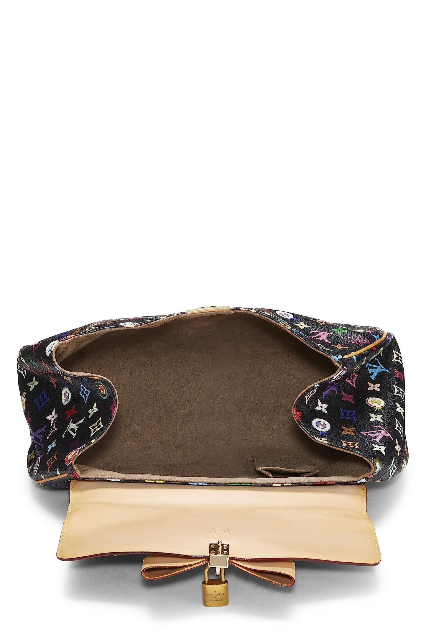 Louis Vuitton,  Takashi Murakami x Louis Vuitton Black Monogram Multicolore Eye Love Sac Retro GM, Black
