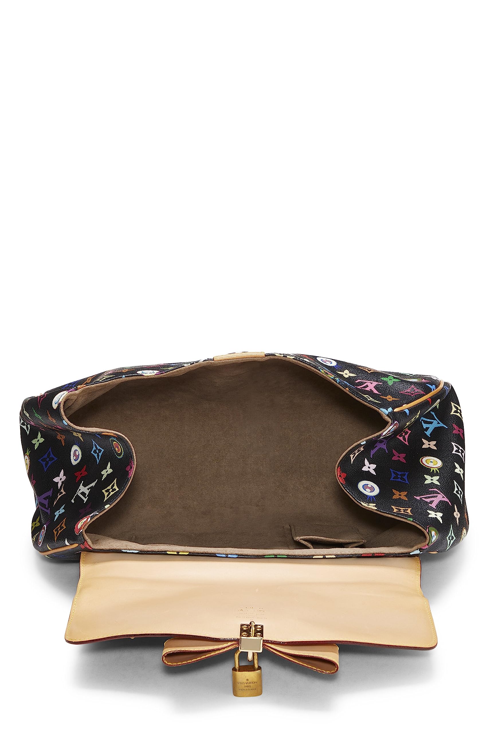 Louis Vuitton,  Takashi Murakami x Louis Vuitton Black Monogram Multicolore Eye Love Sac Retro GM, Black