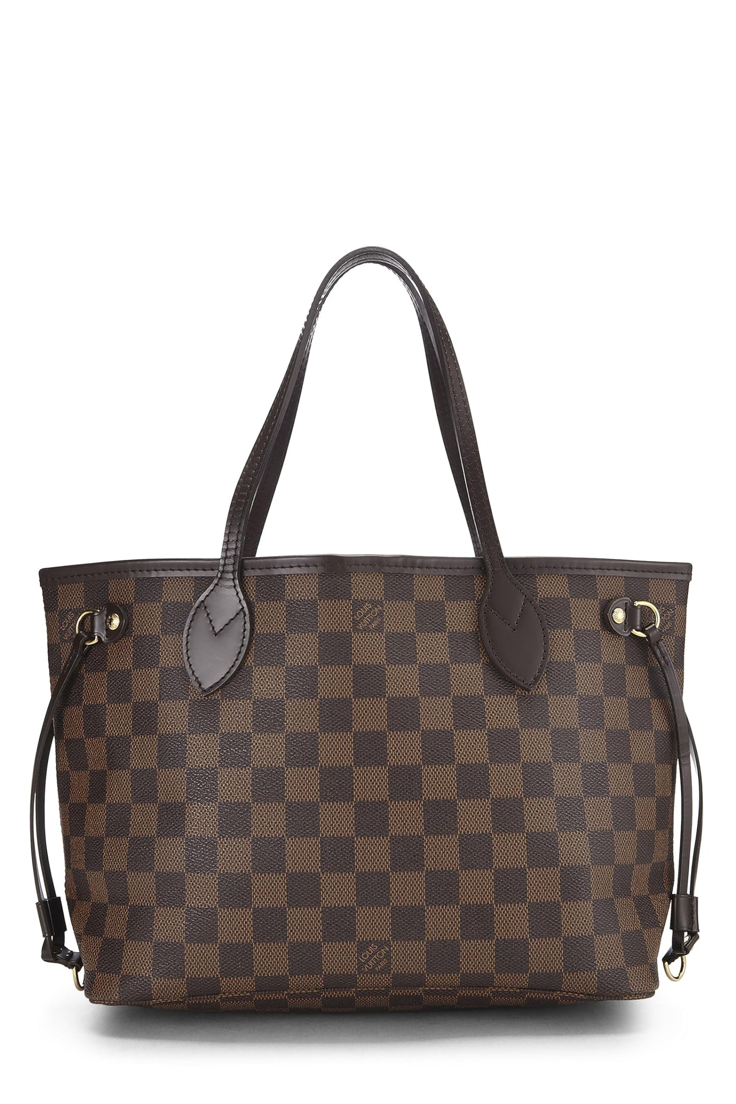 Louis Vuitton,  Damier Ebene Neverfull PM, Brown
