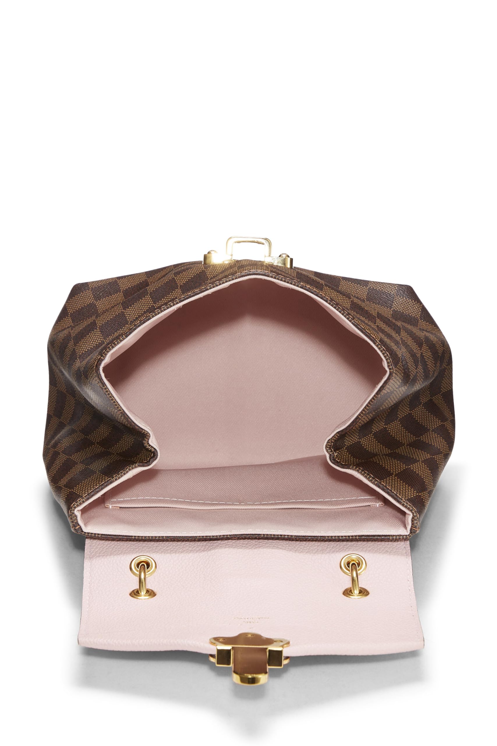 Louis Vuitton,  Pink Damier Ebene Clapton Backpack, Pink