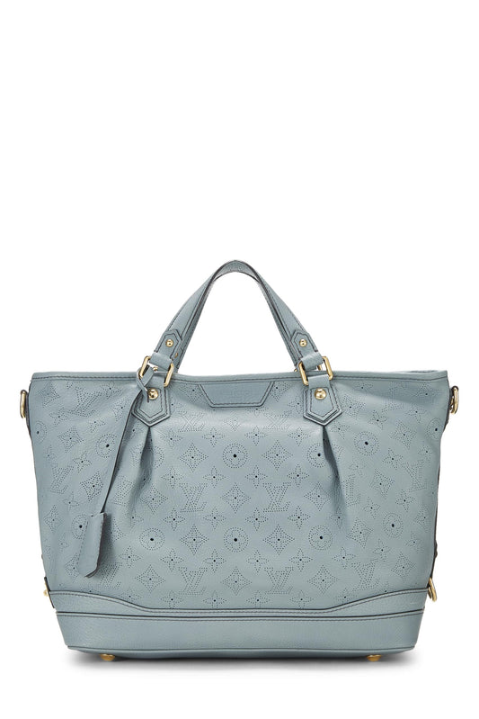 Louis Vuitton,  Blue Monogram Mahina Leather Stellar PM, Blue