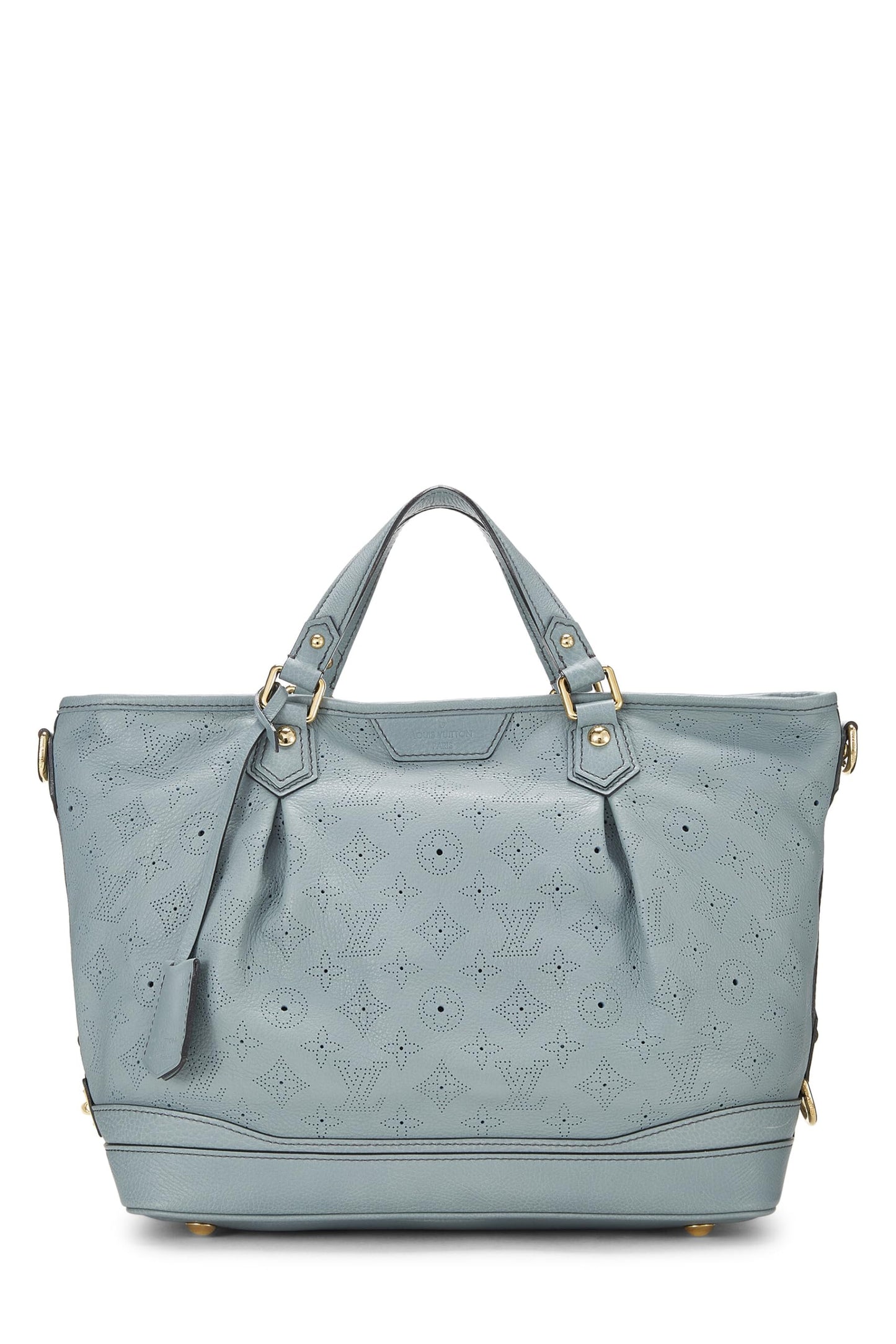 Louis Vuitton,  Blue Monogram Mahina Leather Stellar PM, Blue