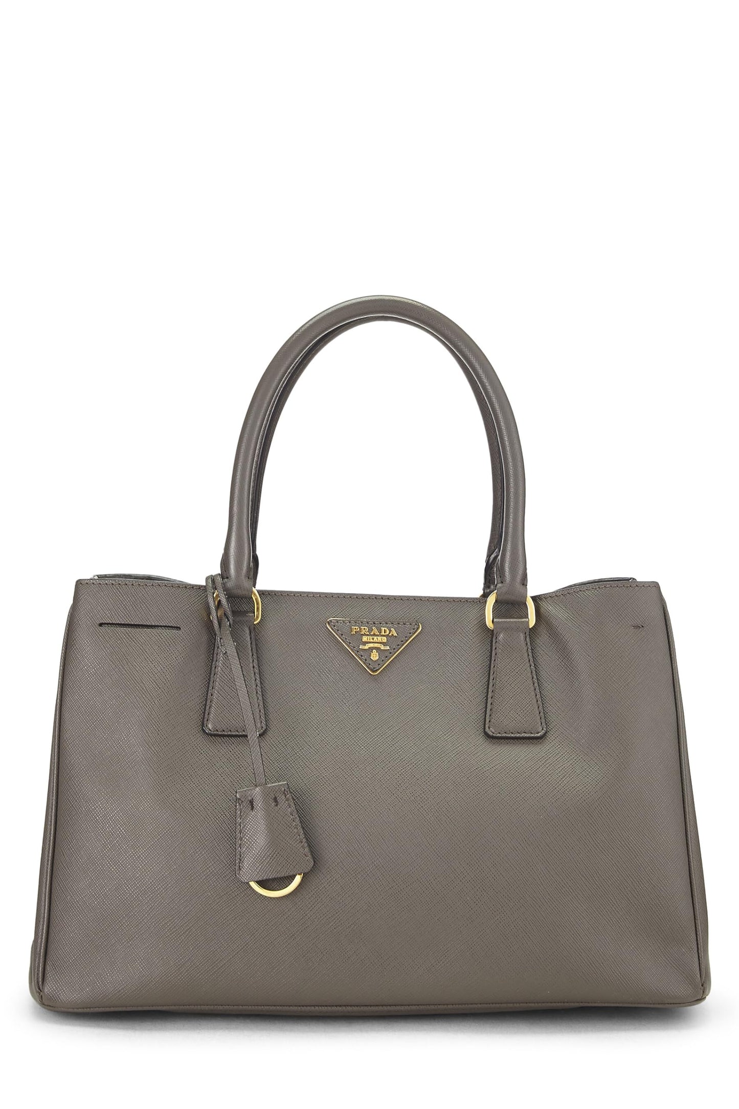 Prada Grey Executive Tote Grey Saffiano Gray Medium Tote Bag Tote Medium Grey