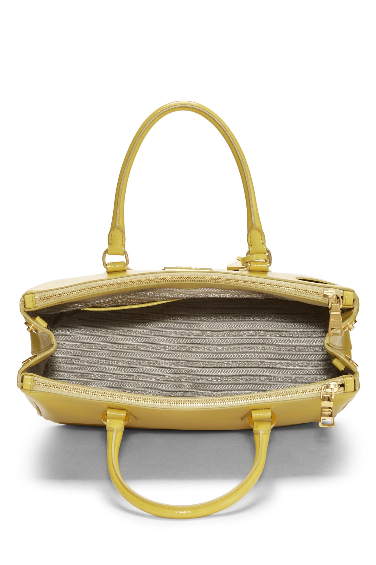 Prada Executive Tote Saffiano Yellow Large Tote Bag