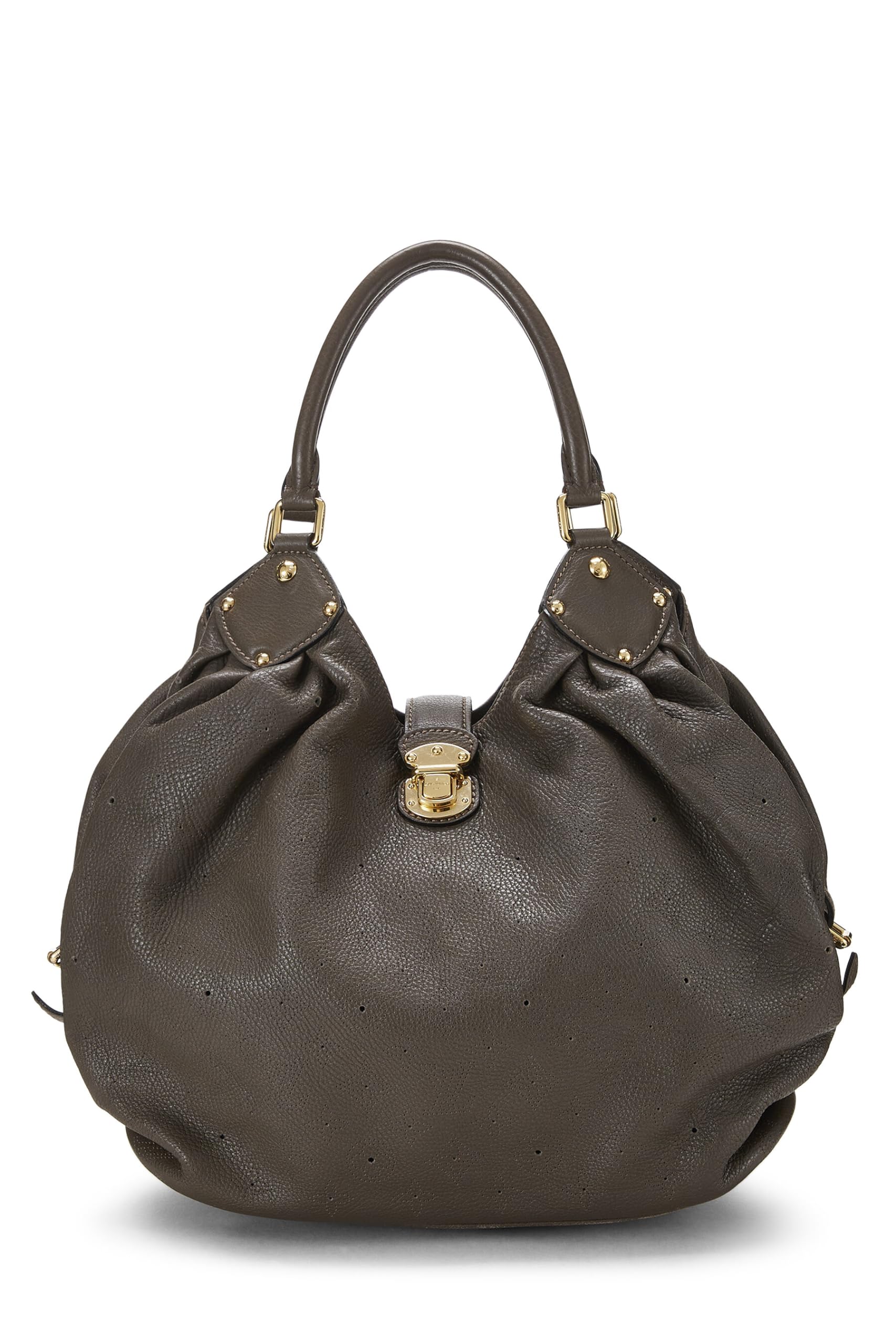 Louis Vuitton,  Brown Monogram Mahina Large, Grey