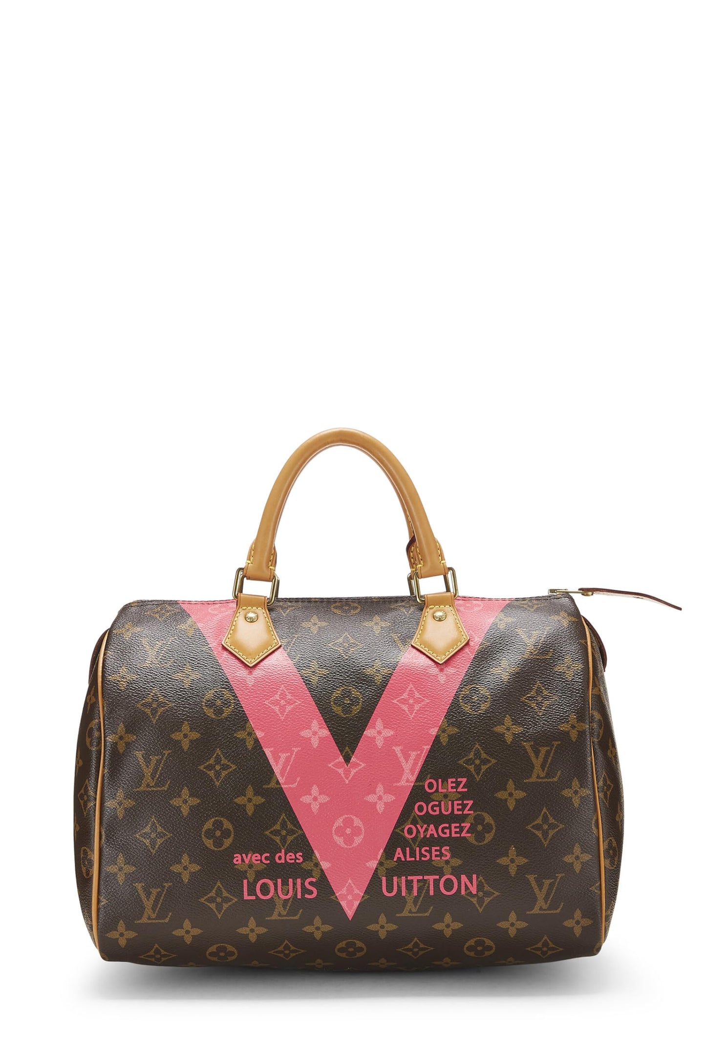 Louis Vuitton,  Pink Monogram V Speedy 30, Pink