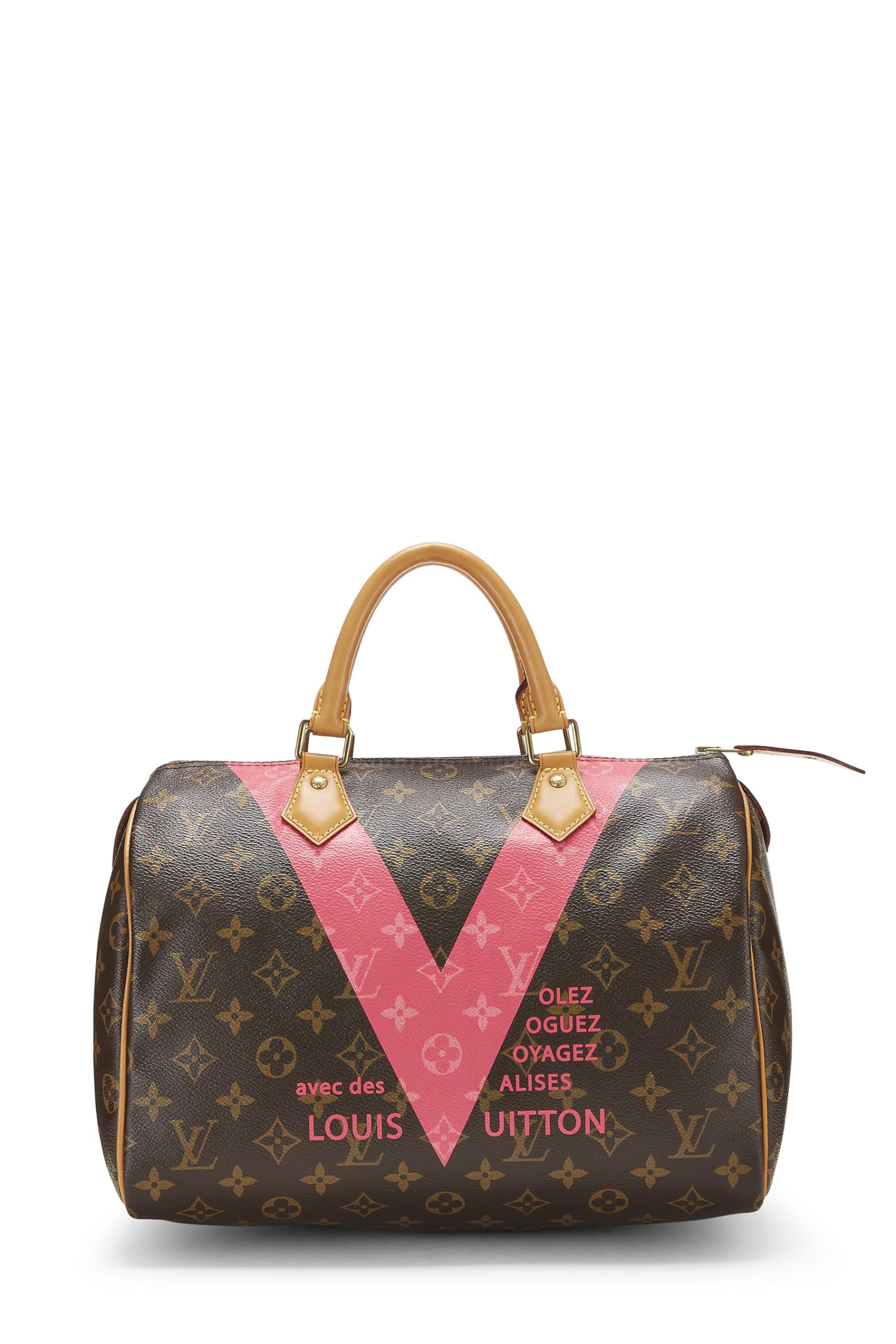 Louis Vuitton,  Pink Monogram V Speedy 30, Pink