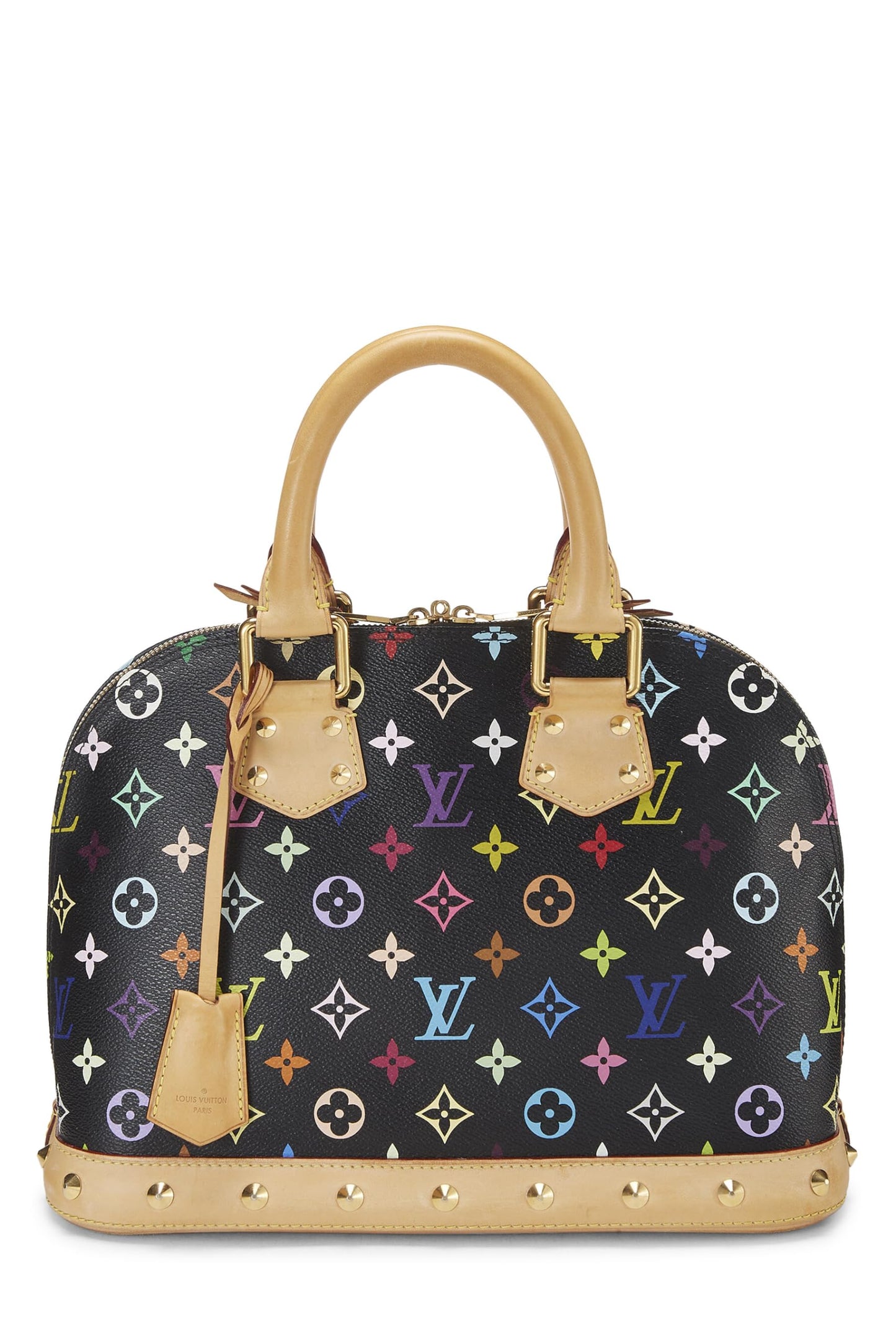 Louis Vuitton,  Takashi Murakami x Louis Vuitton White Monogram Multicolore Alma PM NM, Black