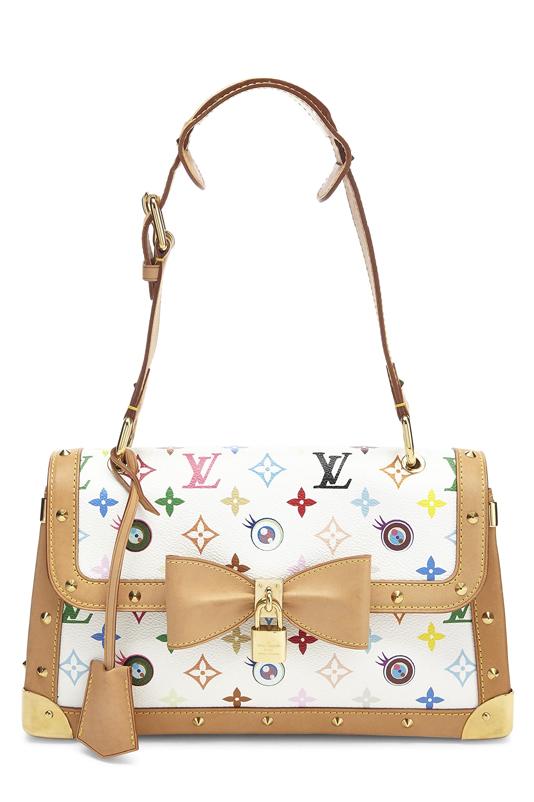Louis Vuitton,  Takashi Murakami x Louis Vuitton Eye Love Monogram Canvas Eye Need You Bag, White