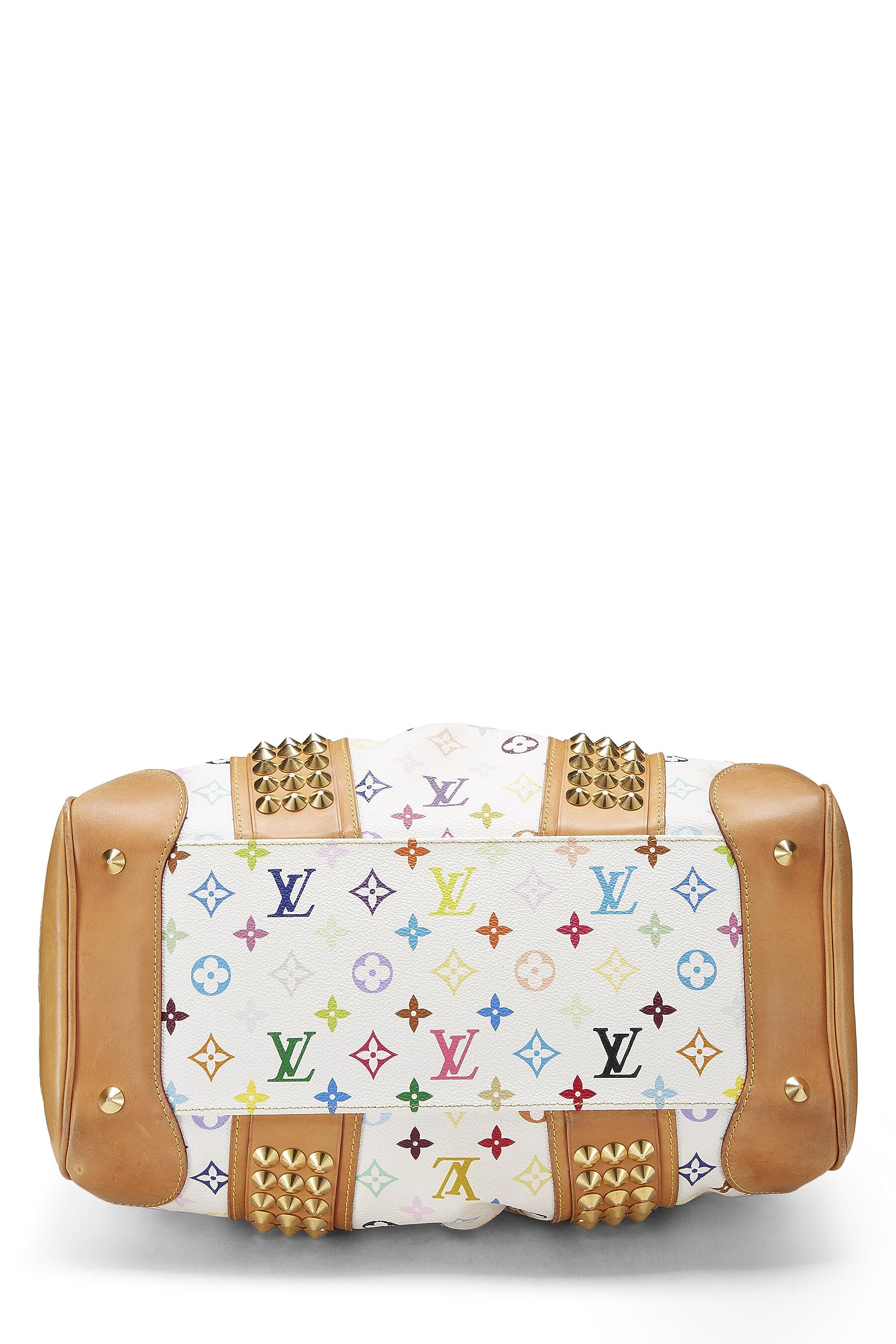 Louis Vuitton,  Takashi Murakami x Louis Vuitton White Monogram Multicolore Courtney MM, White
