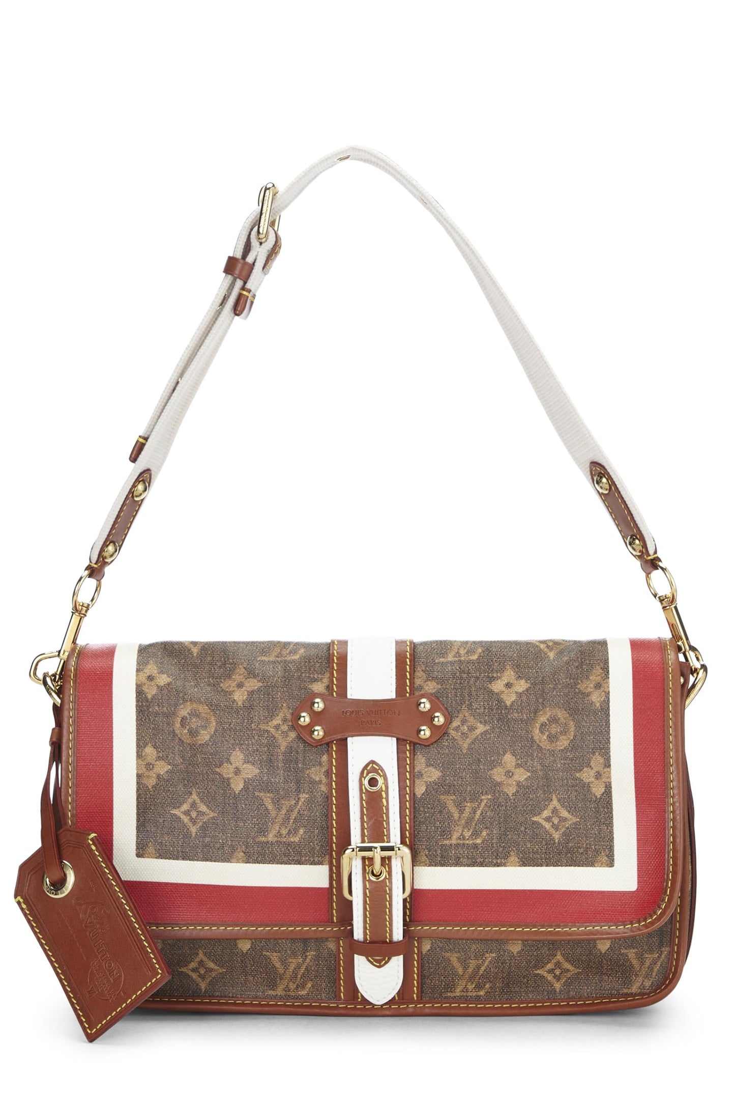 Louis Vuitton,  Monogram Tisse Porte Rayures, Brown