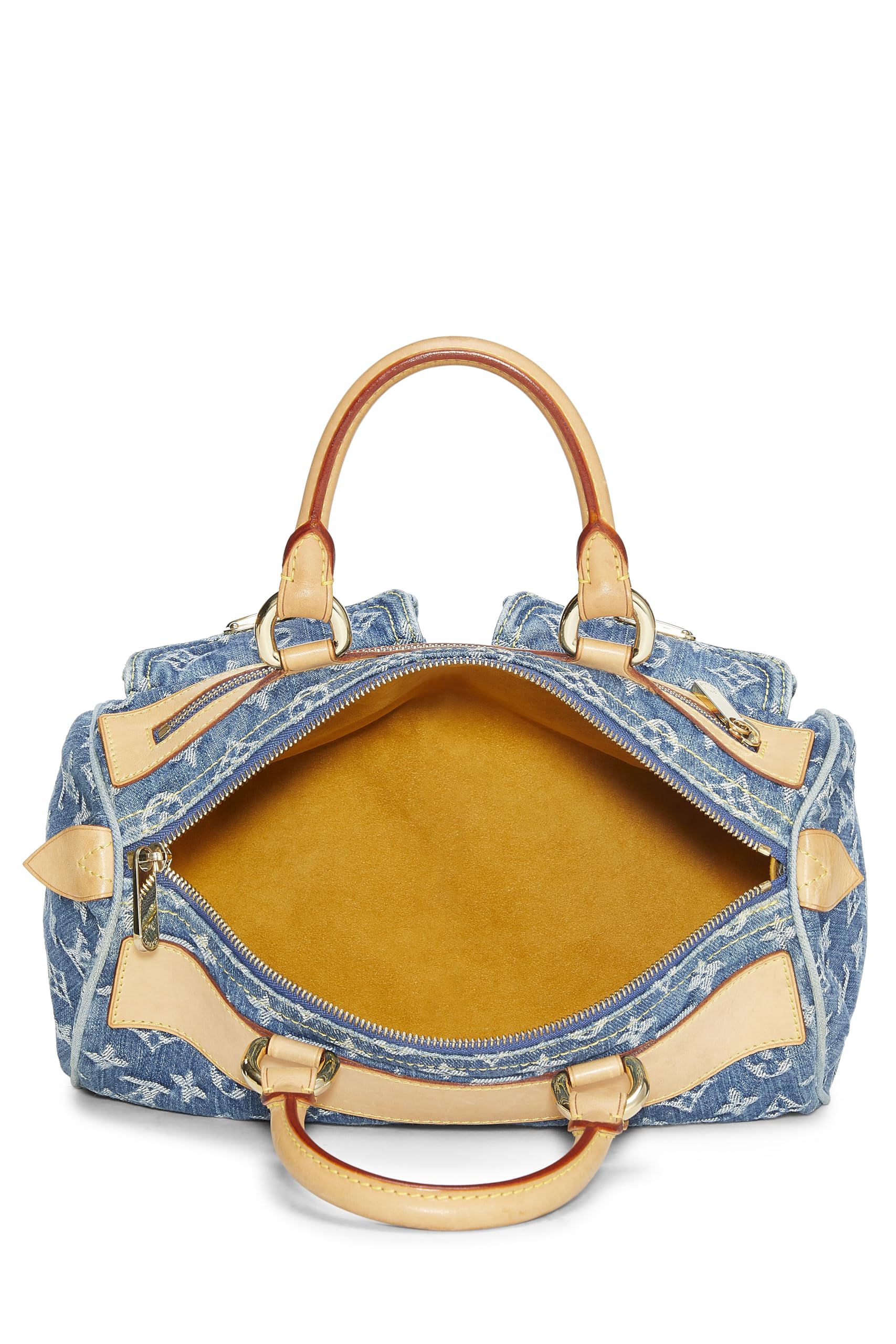 Louis Vuitton,  Blue Monogram Denim Neo Speedy, Blue