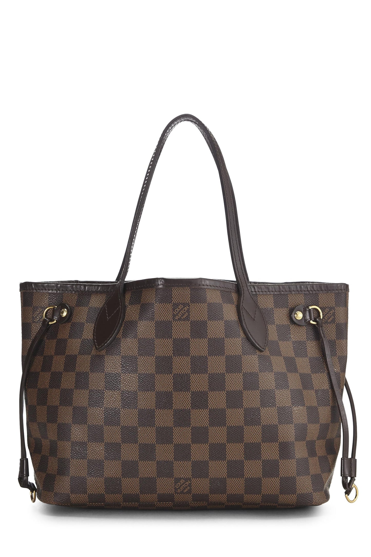Louis Vuitton,  Damier Ebene Neverfull PM, Brown