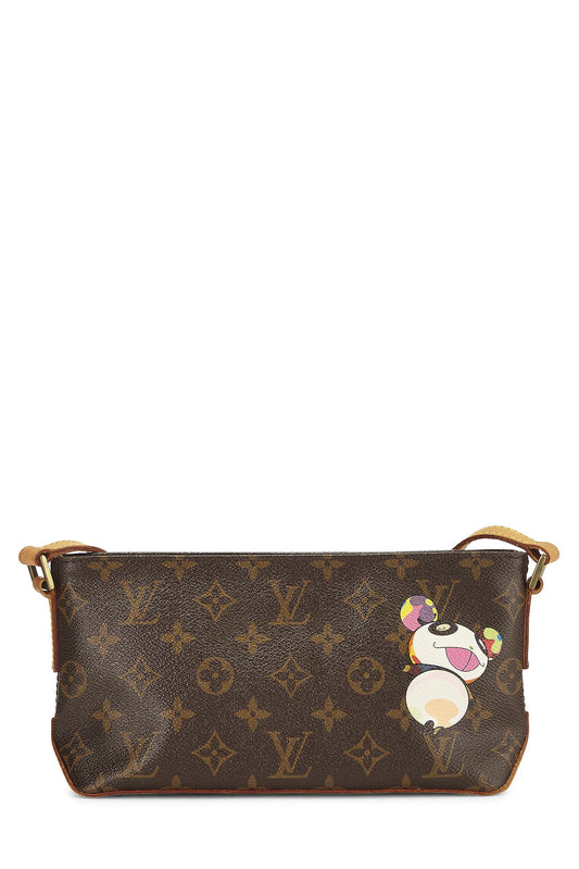 Louis Vuitton,  Takashi Murakami x Louis Vuitton Monogram Canvas Panda Trotteur, Brown