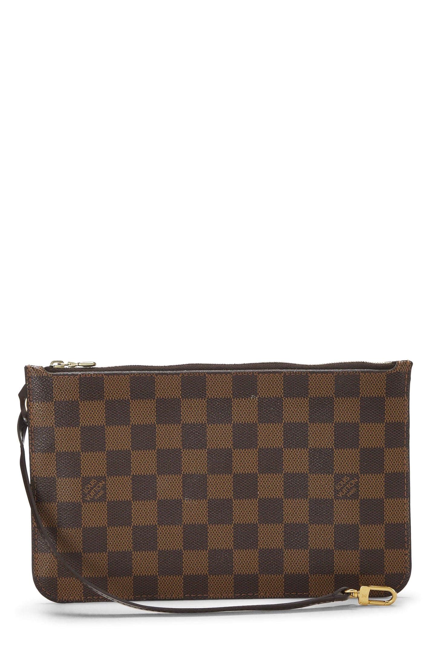 Louis Vuitton,  Damier Ebene Neverfull Pouch MM, Brown