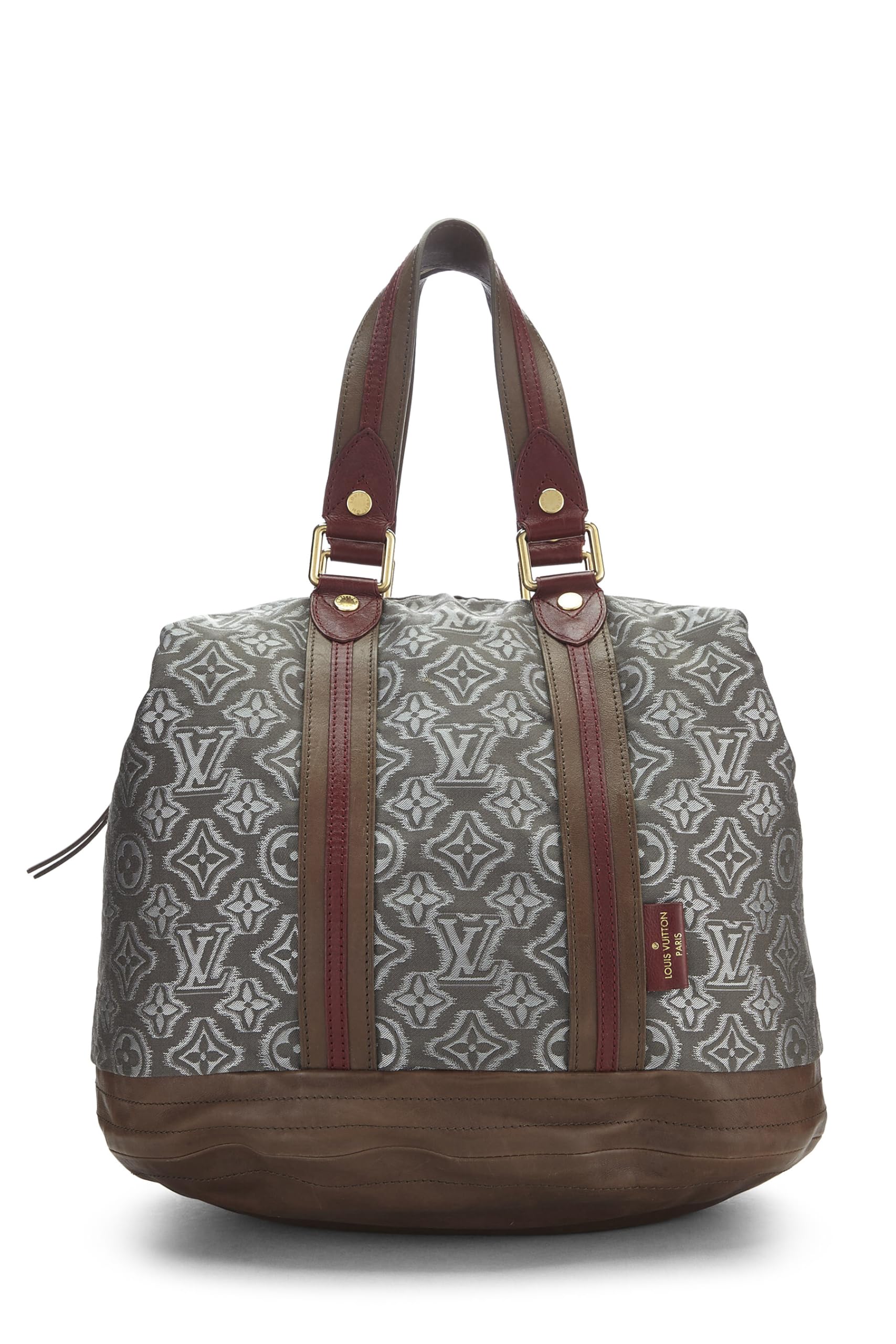 Louis Vuitton,  Grey Monogram Jacquard Fabric Aviator GM, Grey