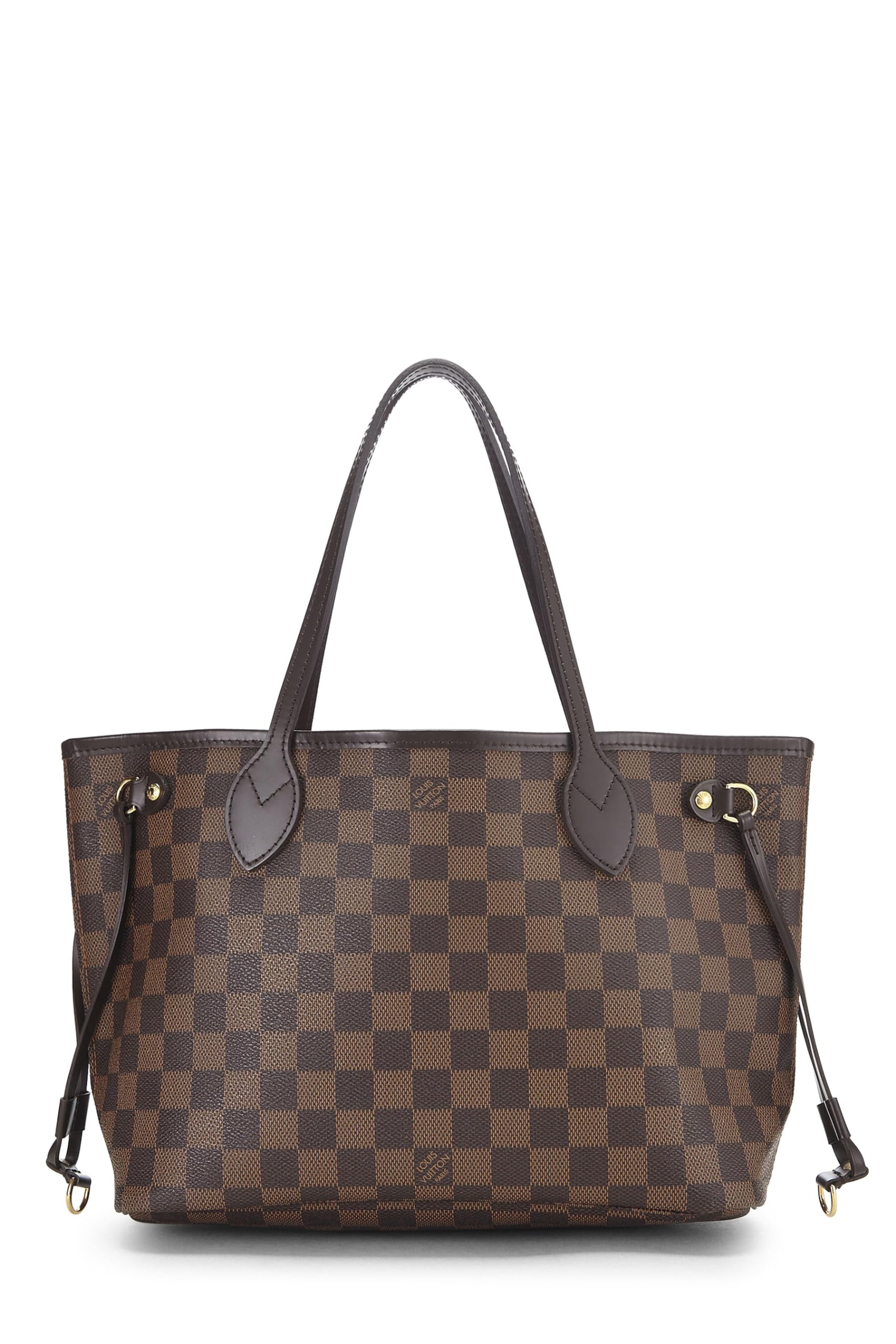 Louis Vuitton,  Damier Ebene Neverfull PM, Brown
