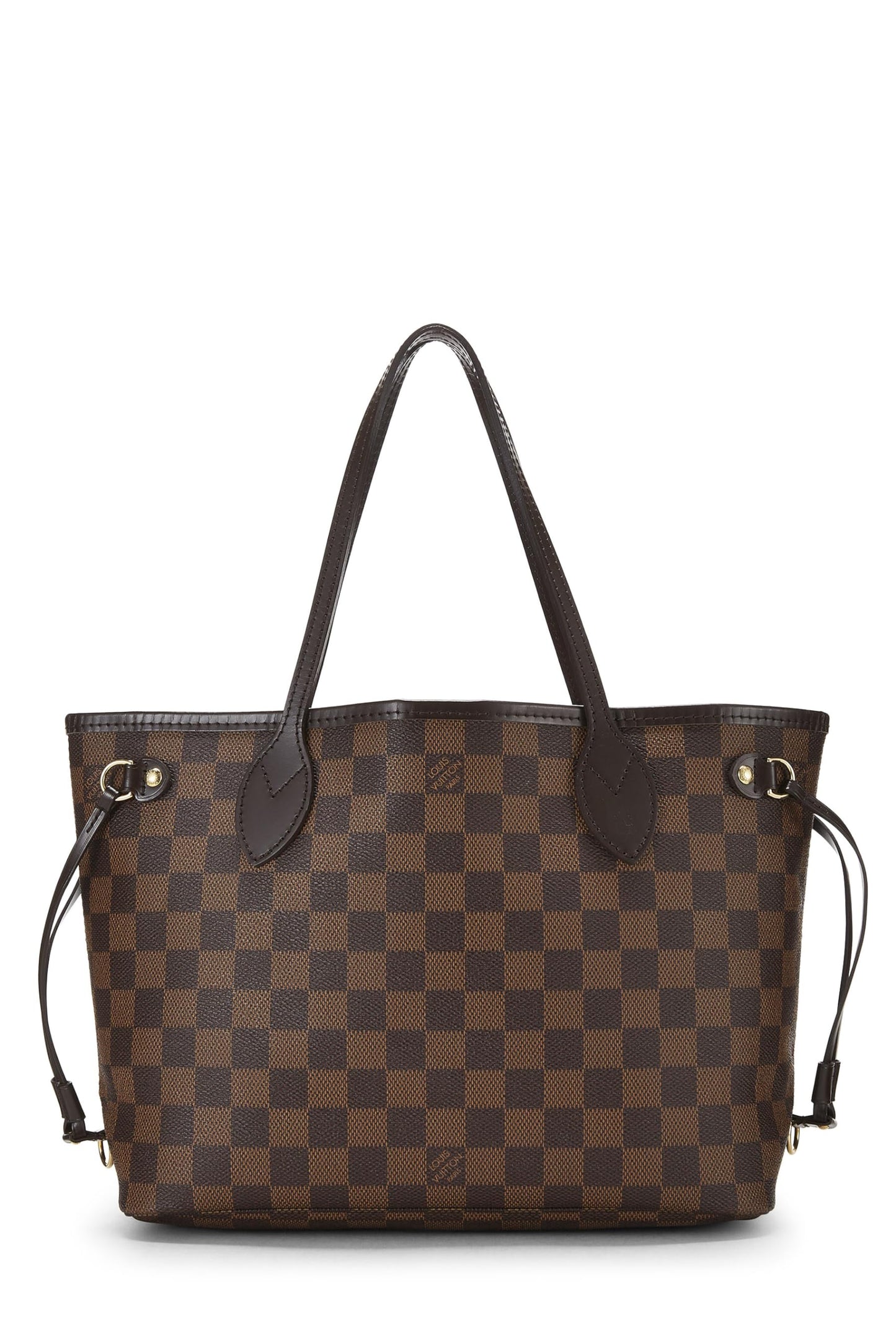 Louis Vuitton,  Damier Ebene Neverfull PM, Brown