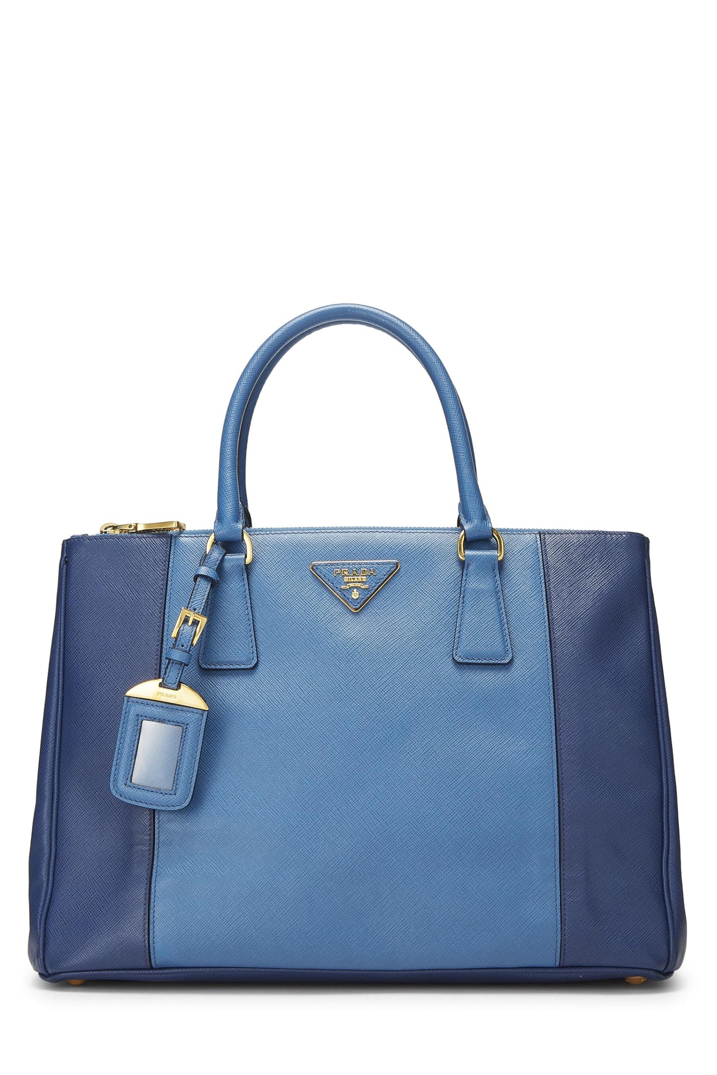 Prada Executive Tote Saffiano Blue Medium Tote Bag Medium Blue 2