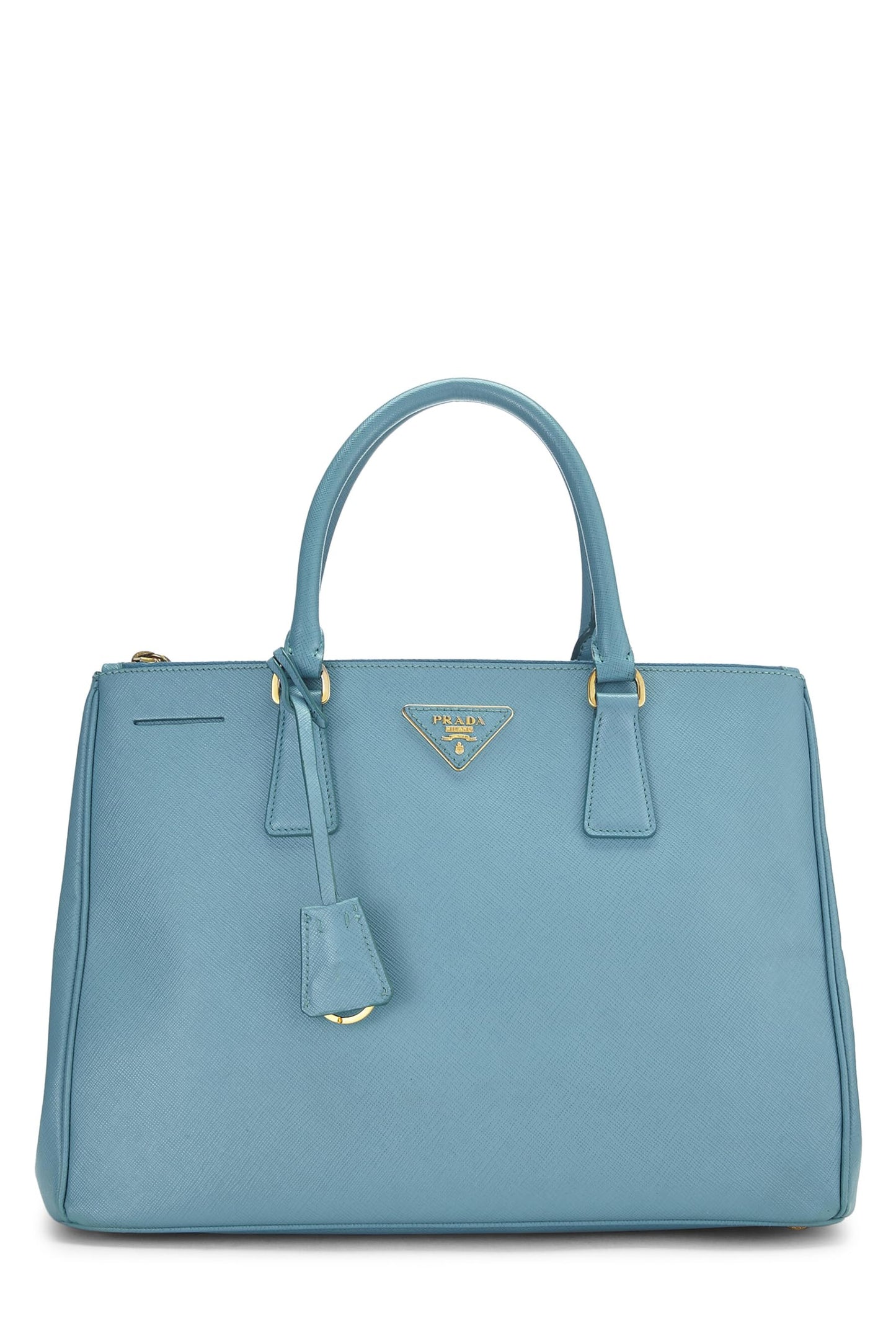 Prada Executive Tote Saffiano Blue Medium Tote Bag