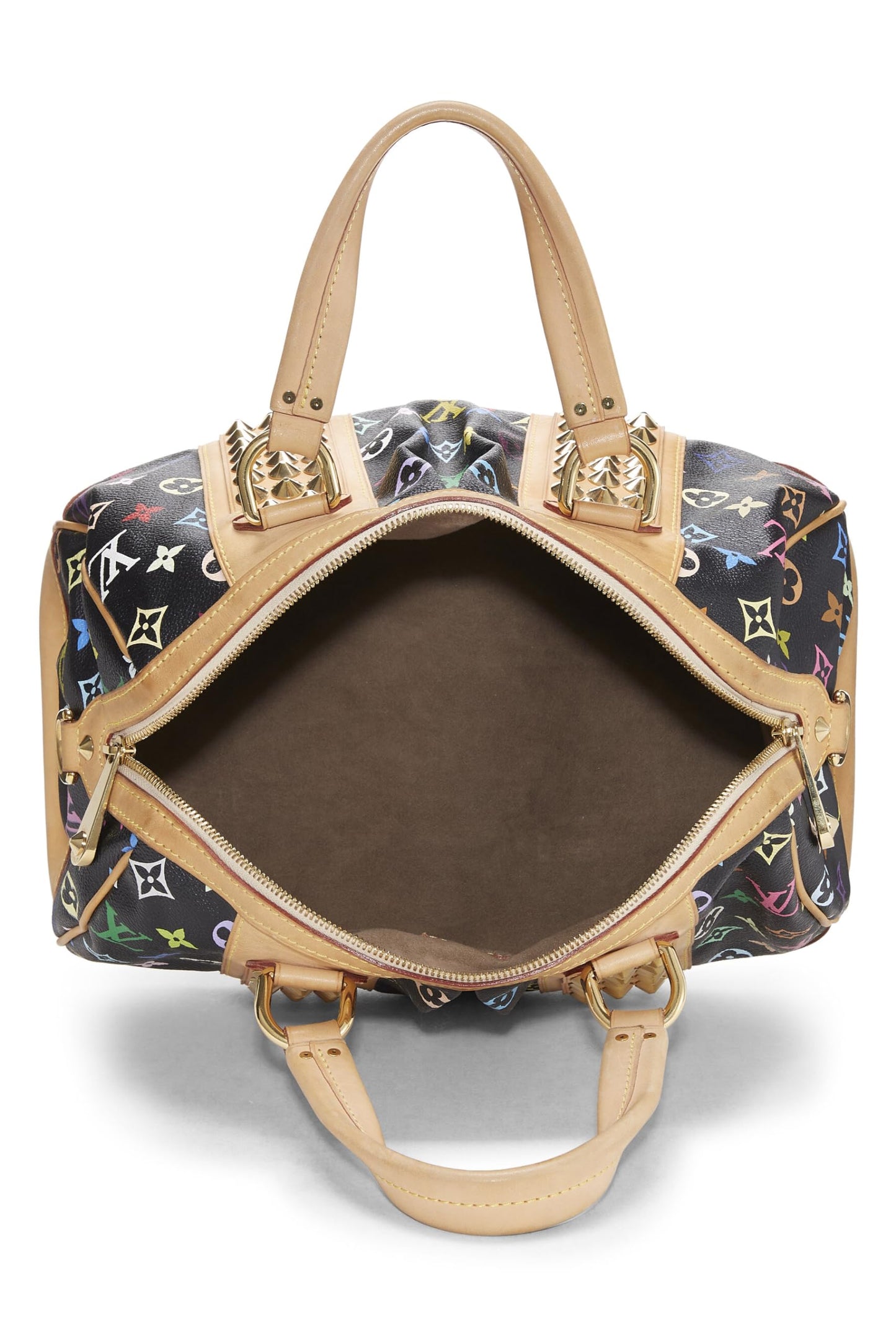 Louis Vuitton,  Takashi Murakami x Louis Vuitton Black Monogram Multicolore Courtney MM, Black