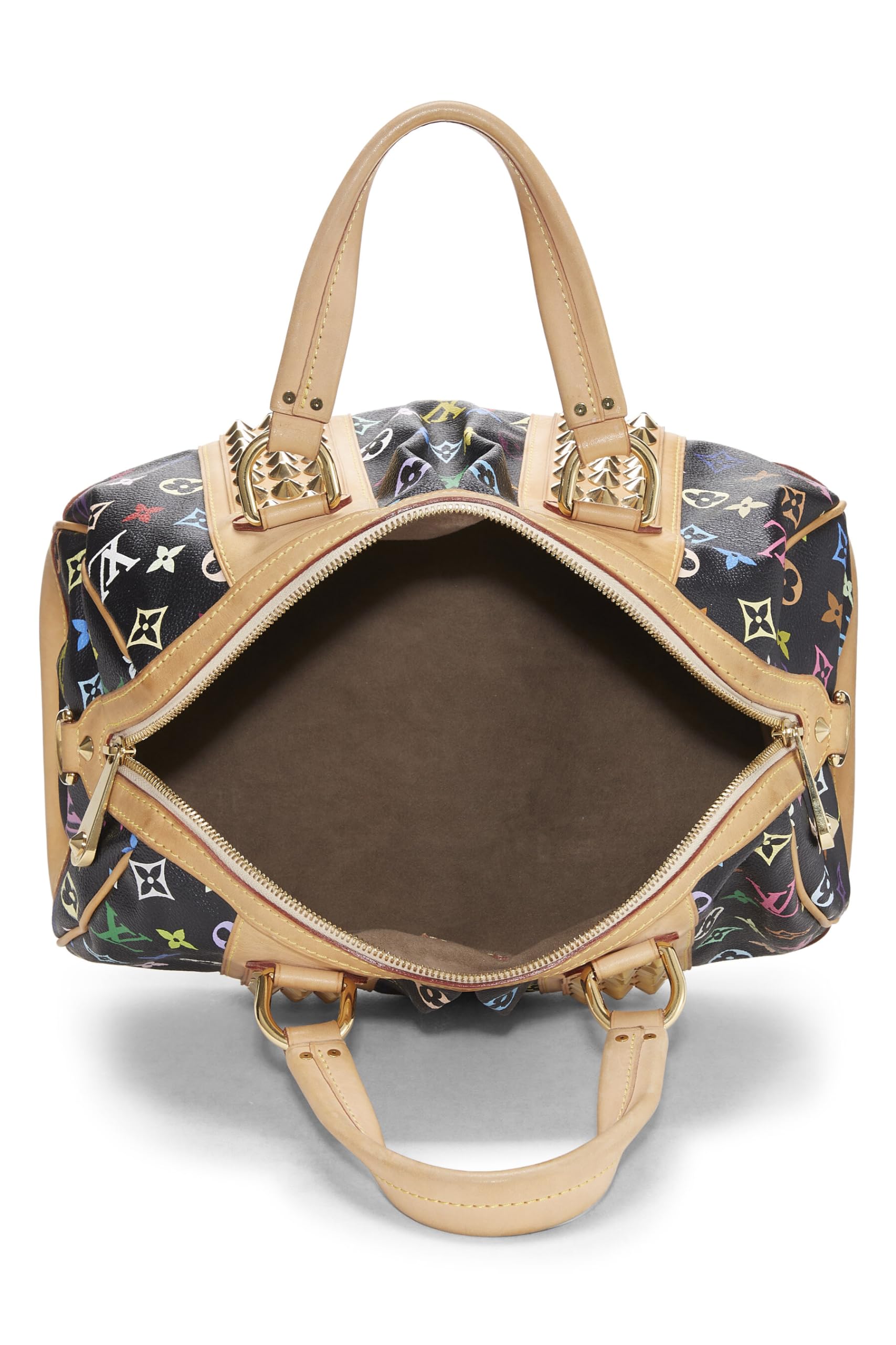 Louis Vuitton,  Takashi Murakami x Louis Vuitton Black Monogram Multicolore Courtney MM, Black