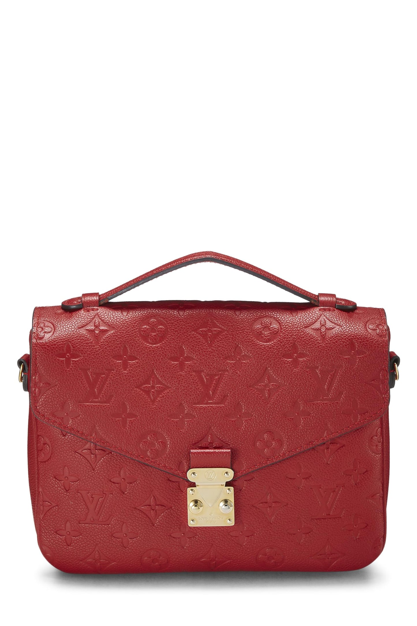 Louis Vuitton,  Cherry Monogram Empreinte Pochette Metis, Red