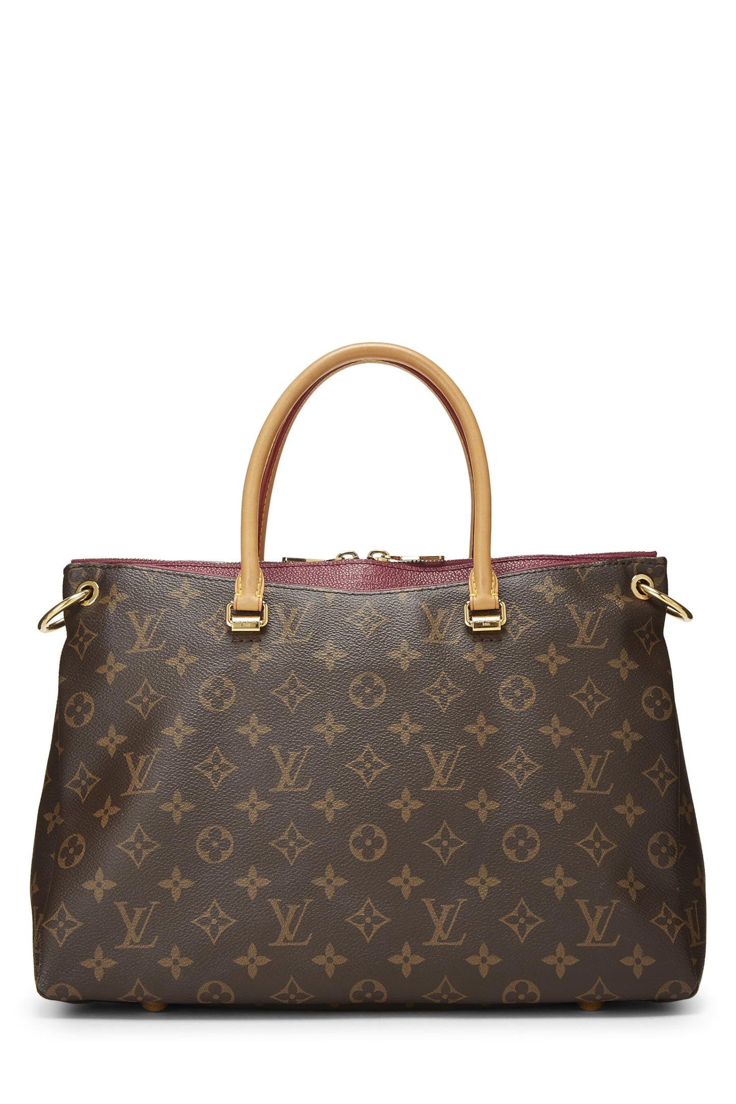 Louis Vuitton,  Burgundy Monogram Canvas Pallas, Burgundy