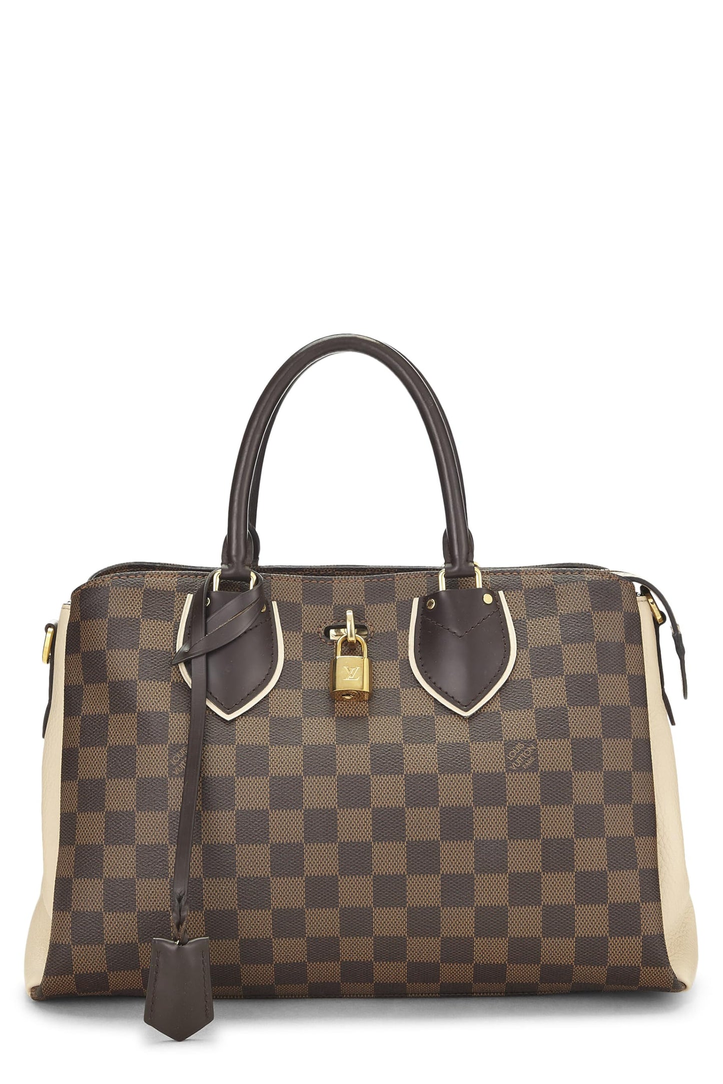 Louis Vuitton,  Cream Damier Ebene Normandy, White