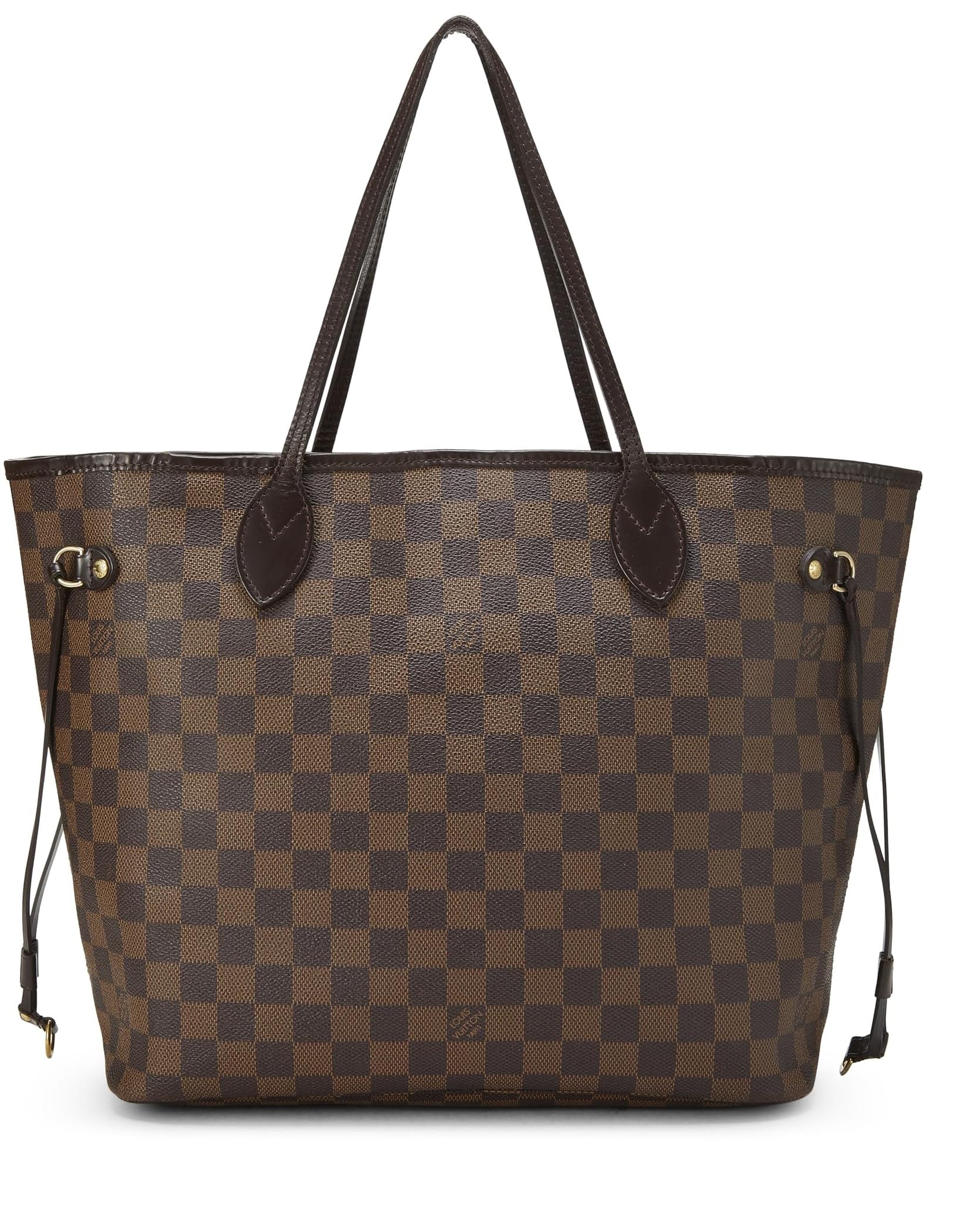 Louis Vuitton,  Damier Ebene Neverfull MM, Brown