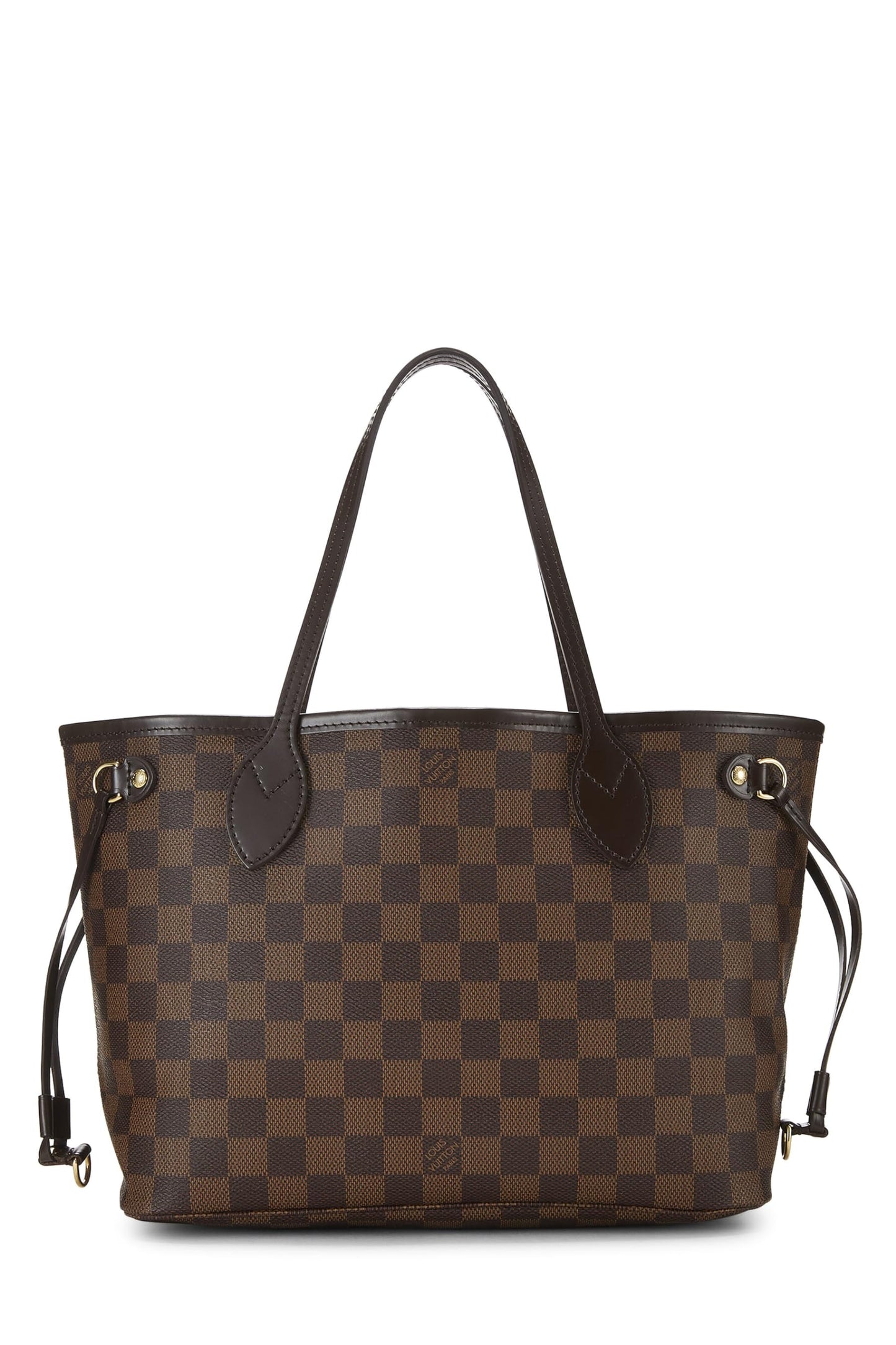 Louis Vuitton,  Damier Ebene Neverfull PM, Brown