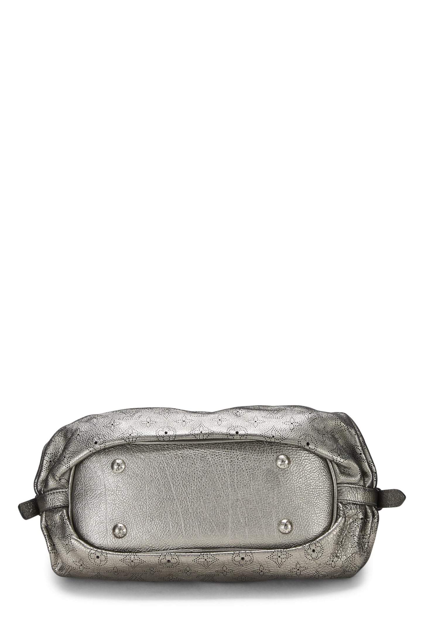Louis Vuitton,  Silver Monogram Mahina Leather Hobo XS, Silver