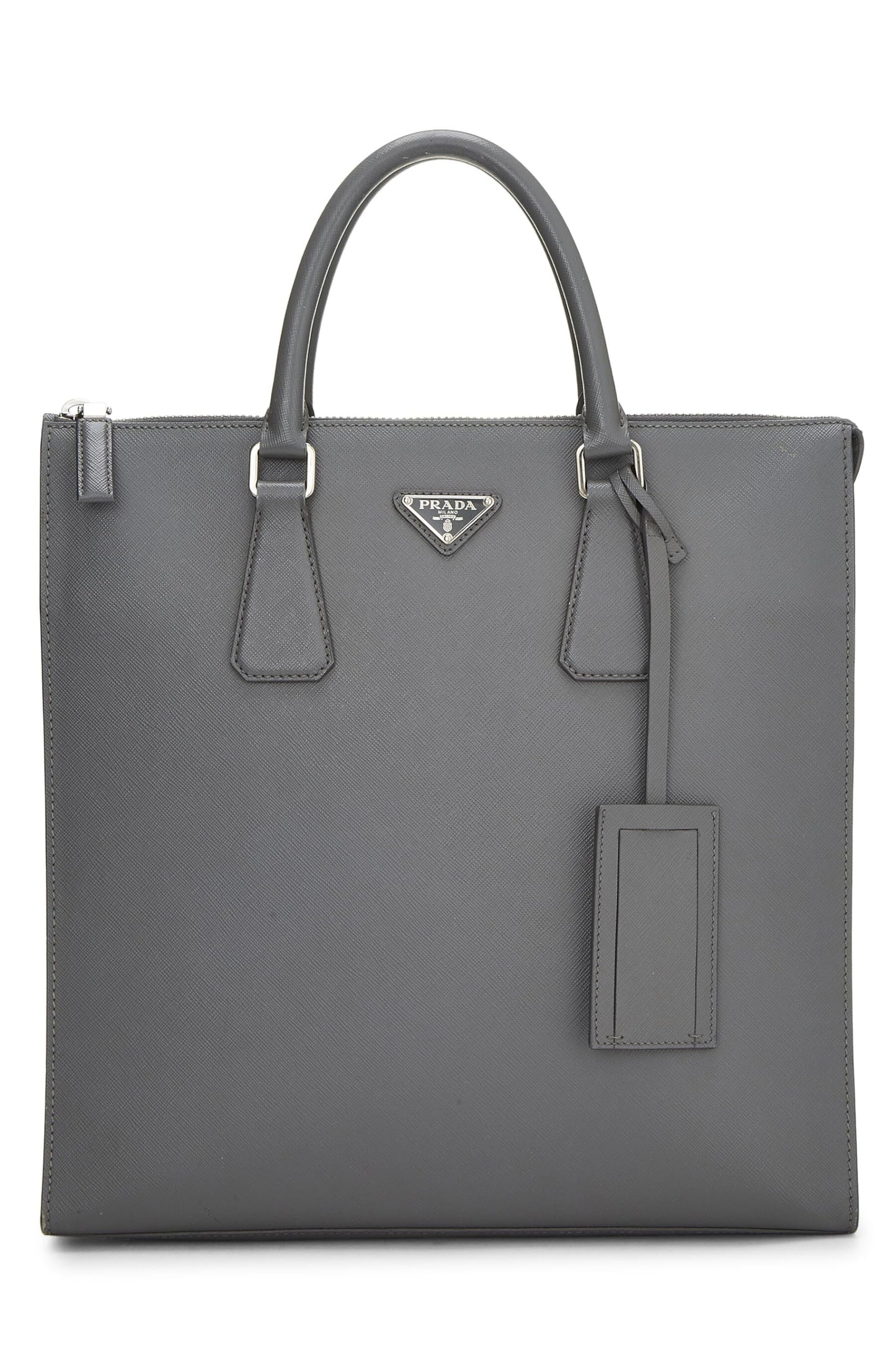 Prada Grey Tote Grey Saffiano Gray Tote Bag
