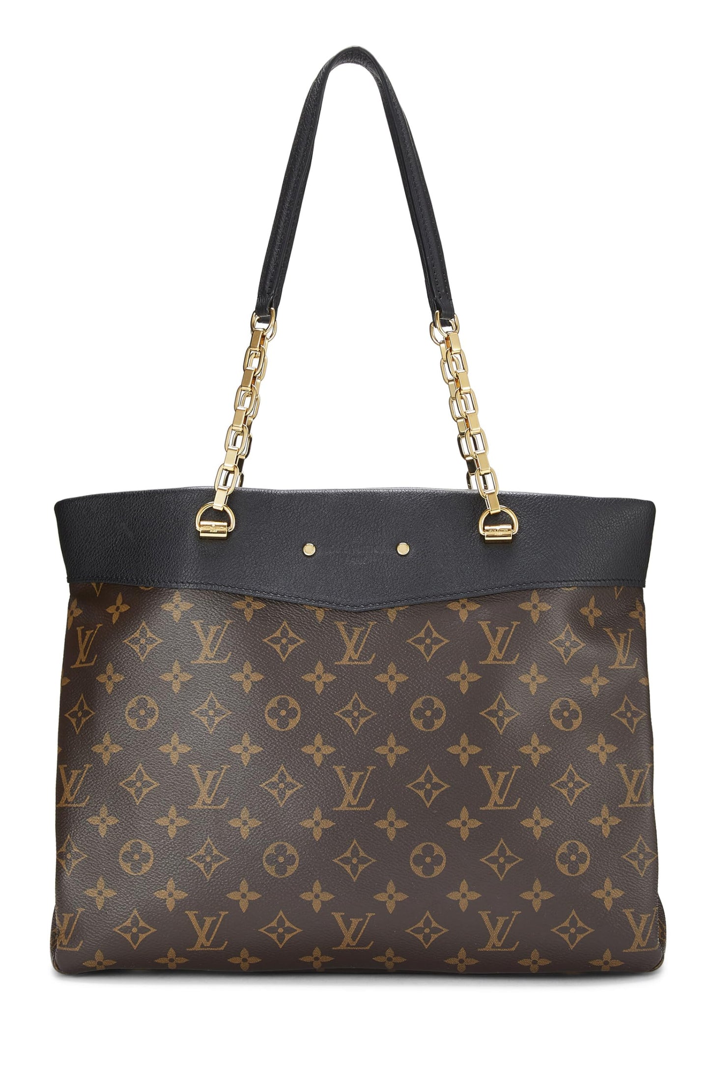 Louis Vuitton,  Black Monogram Canvas Pallas Shopper, Black
