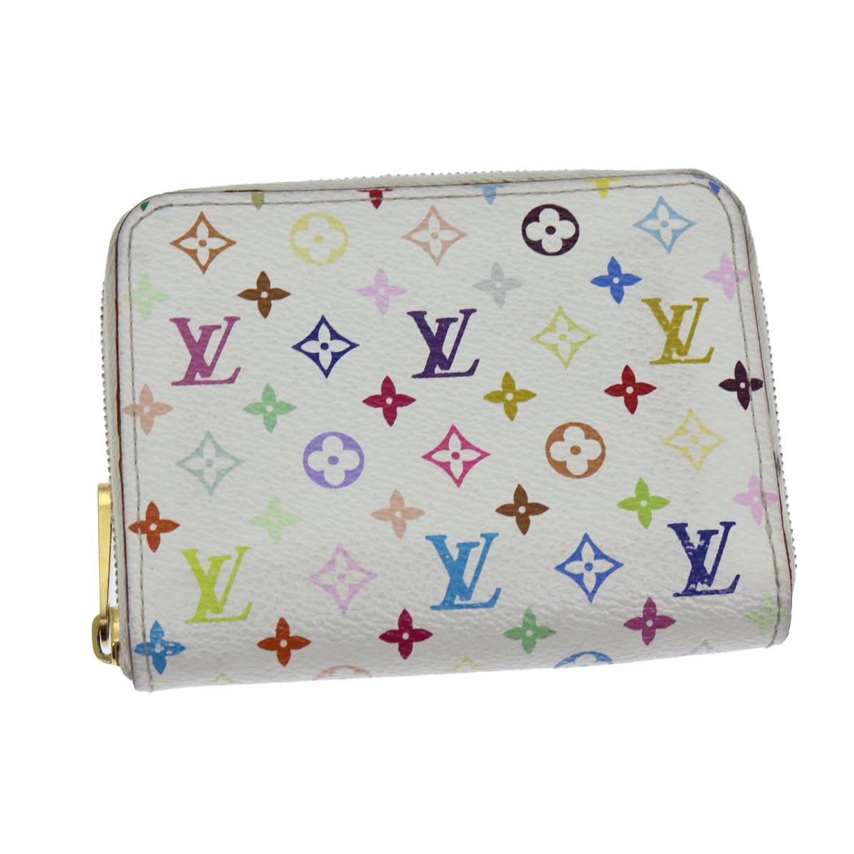 Louis Vuitton Monogram Multicolor Zippy Coin Purse White LV